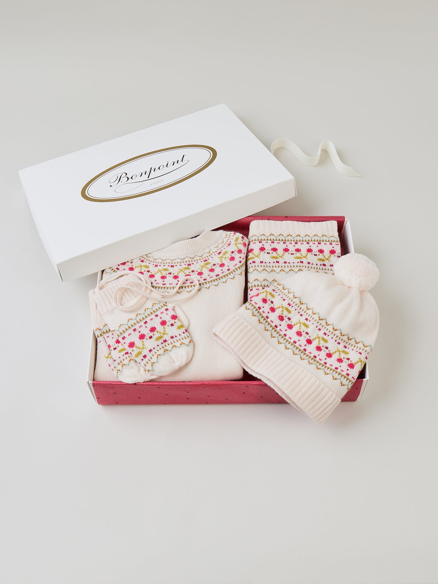 Coffret de Noël Fille - Jacquard Cerises