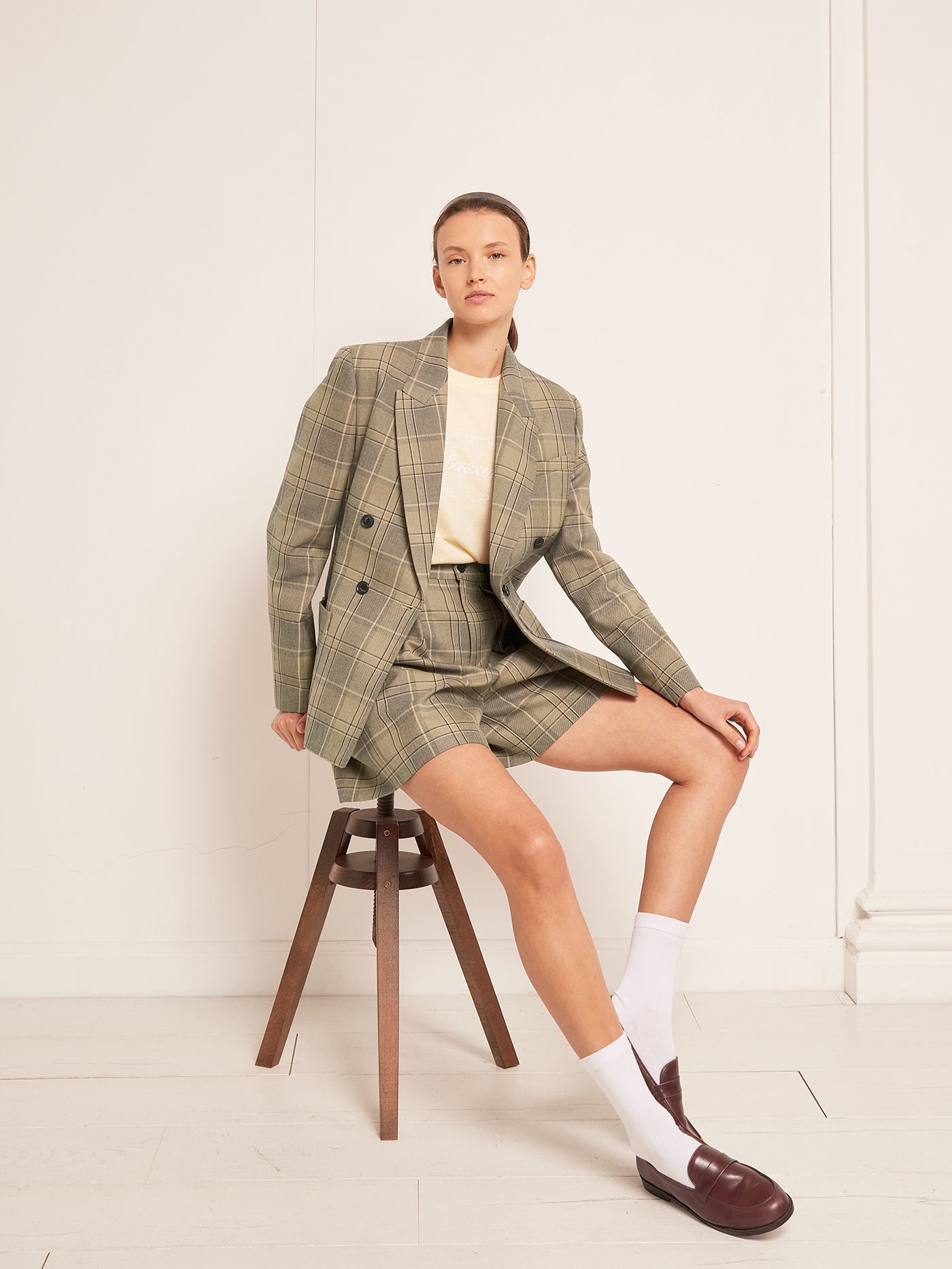 SUMMER 2023 WOMAN'S LOOK CHECKERED JACKET
