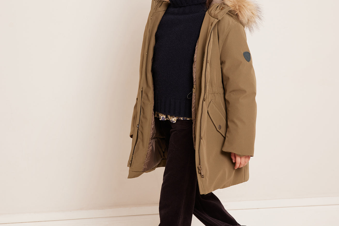 Look fille hiver 2023 parka