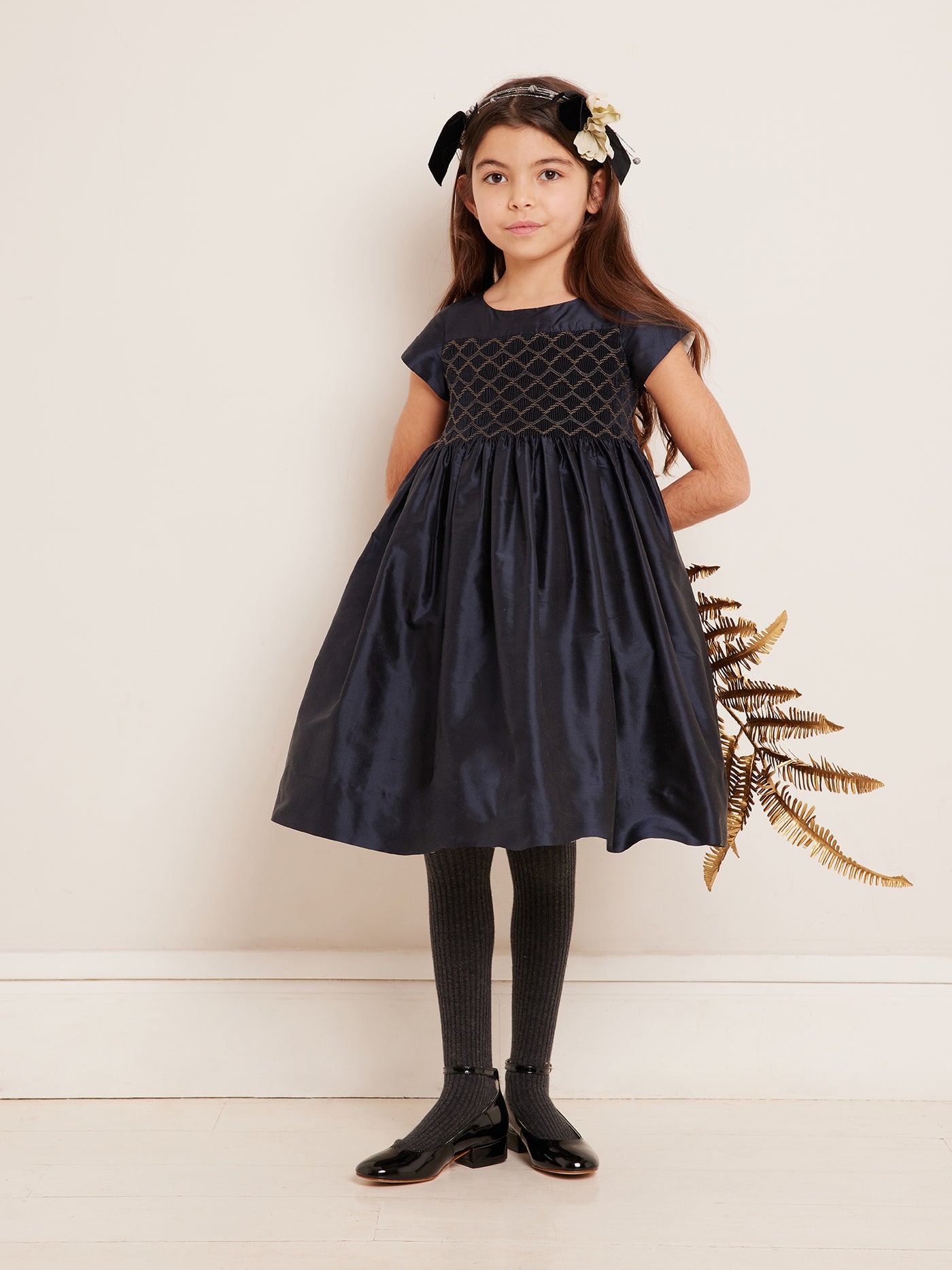 Look fille hiver 2023 robe ceremonie