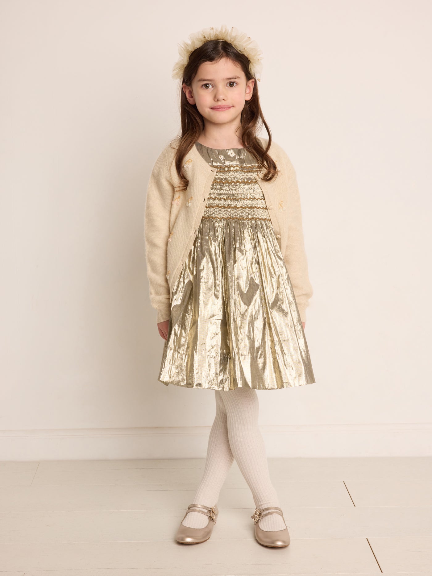 Look fille hiver 2023 robe ceremonie