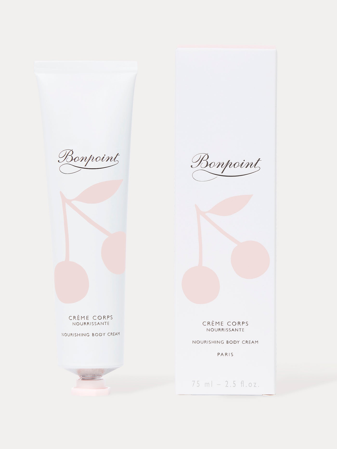 Nourishing body cream tube pale pink 75 ml