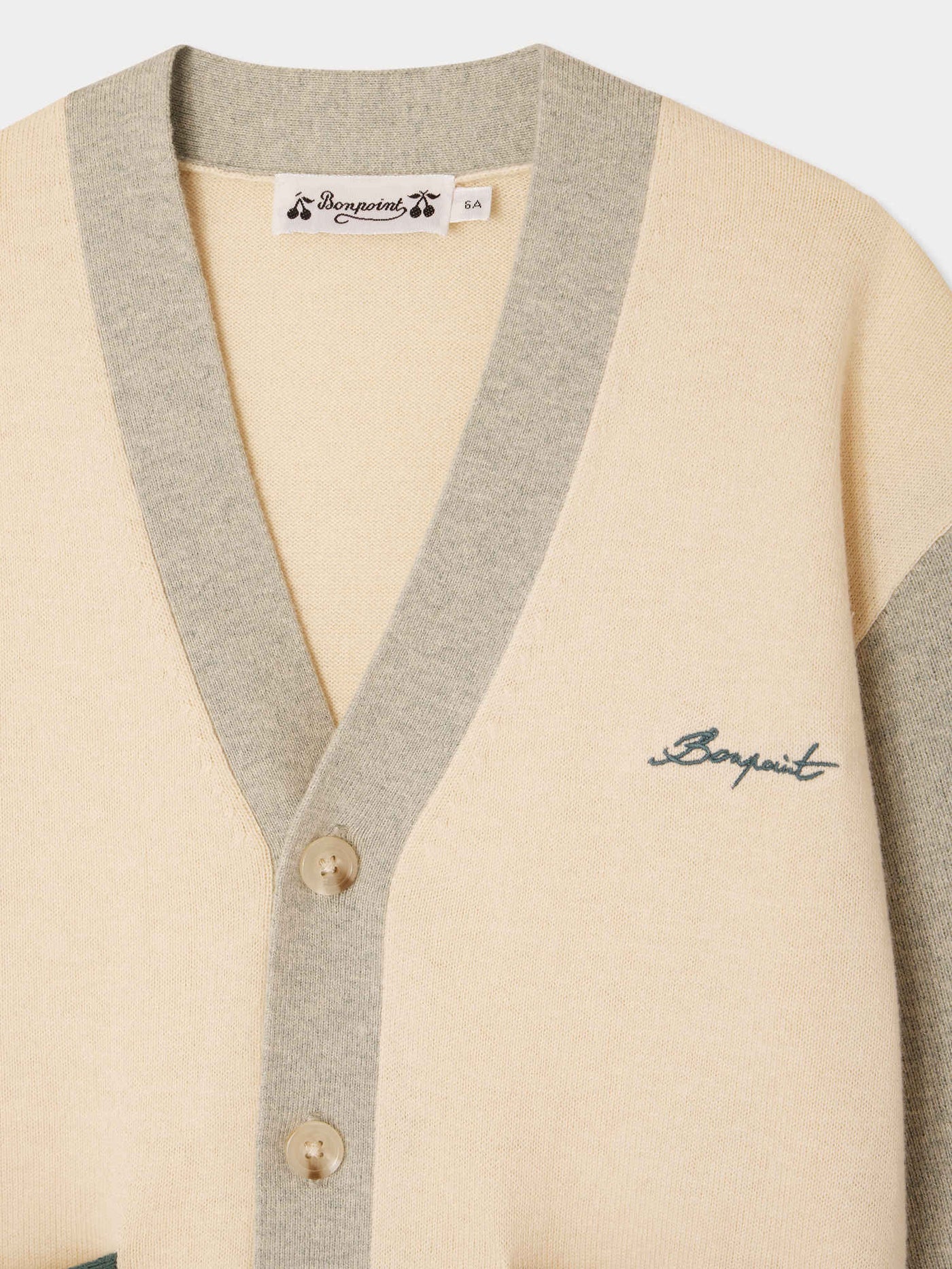 Edouard two-tone V-neck cardigan