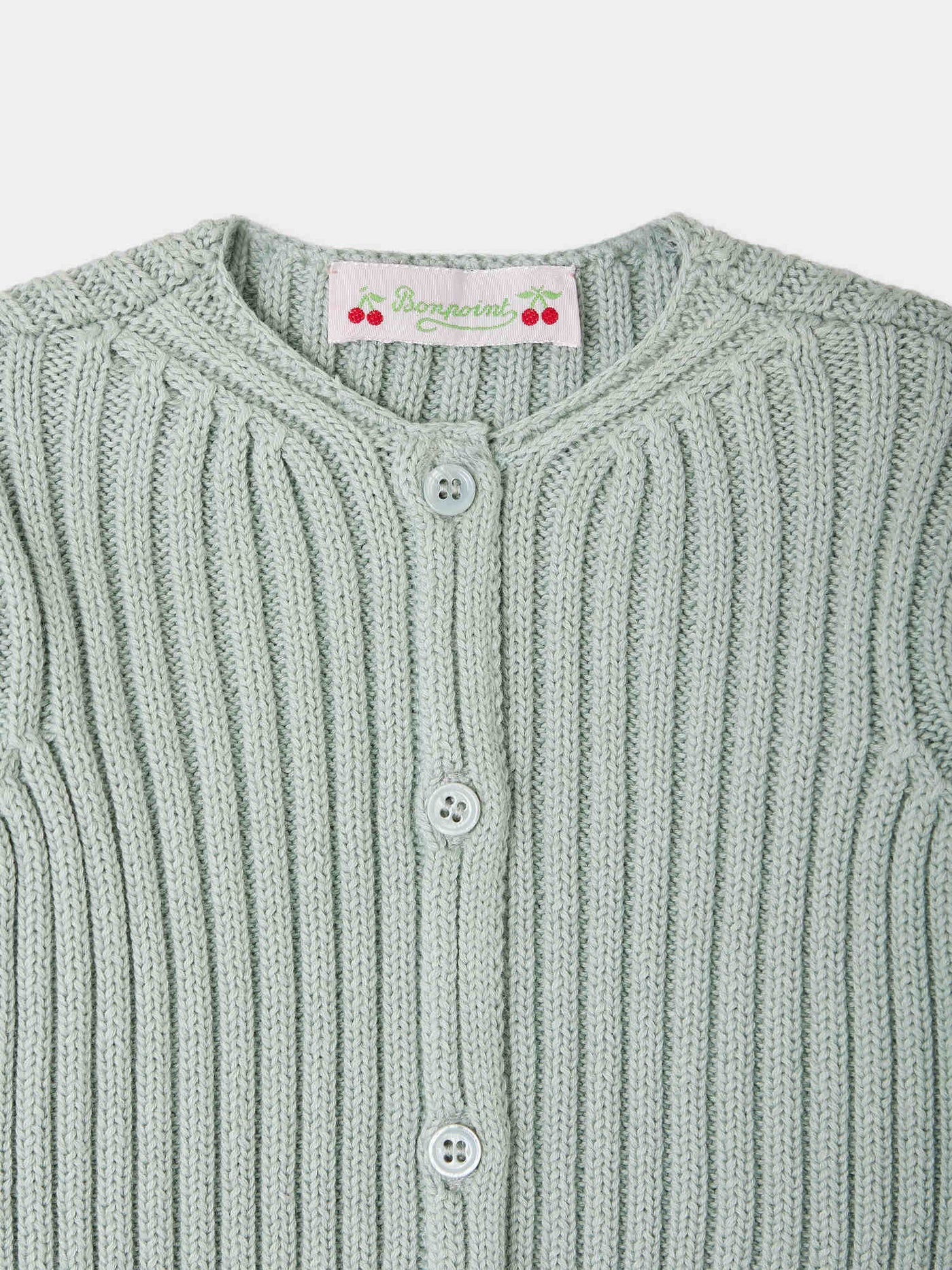 Esil ribbed round-neck cardigan