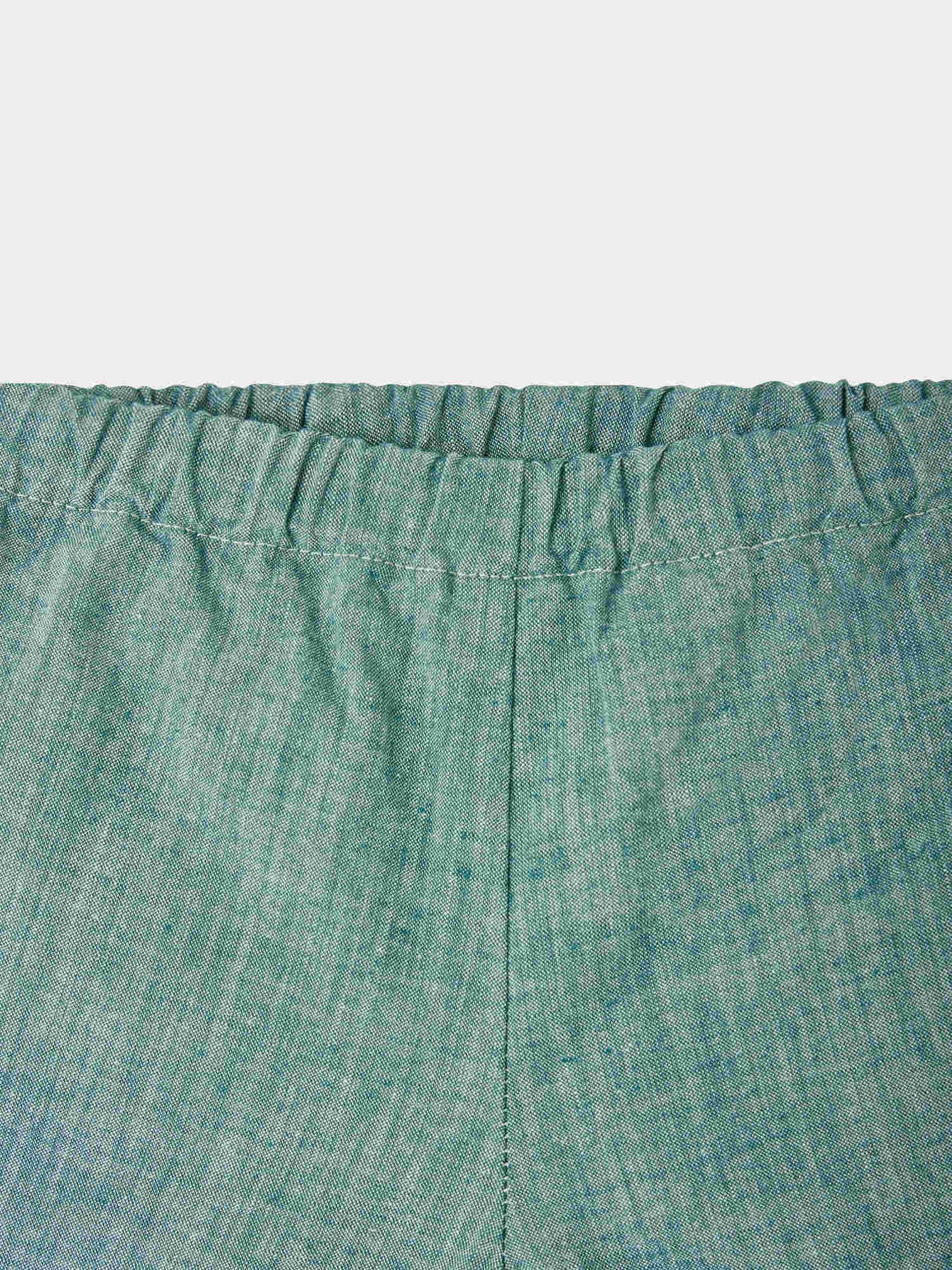 Short Ecady élastiqué en chambray