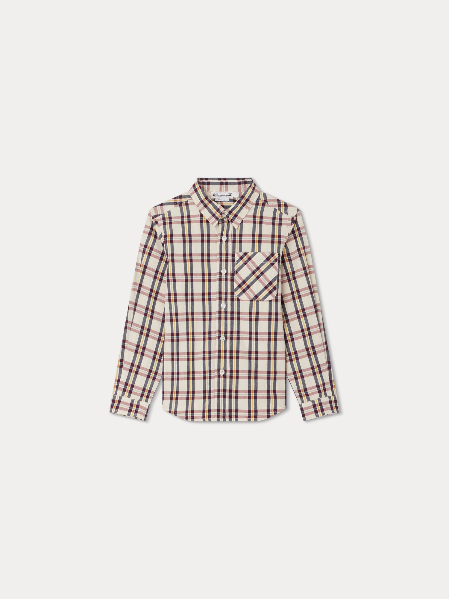 $230 Bonpoint boys soft cotton Button good down dress shirt