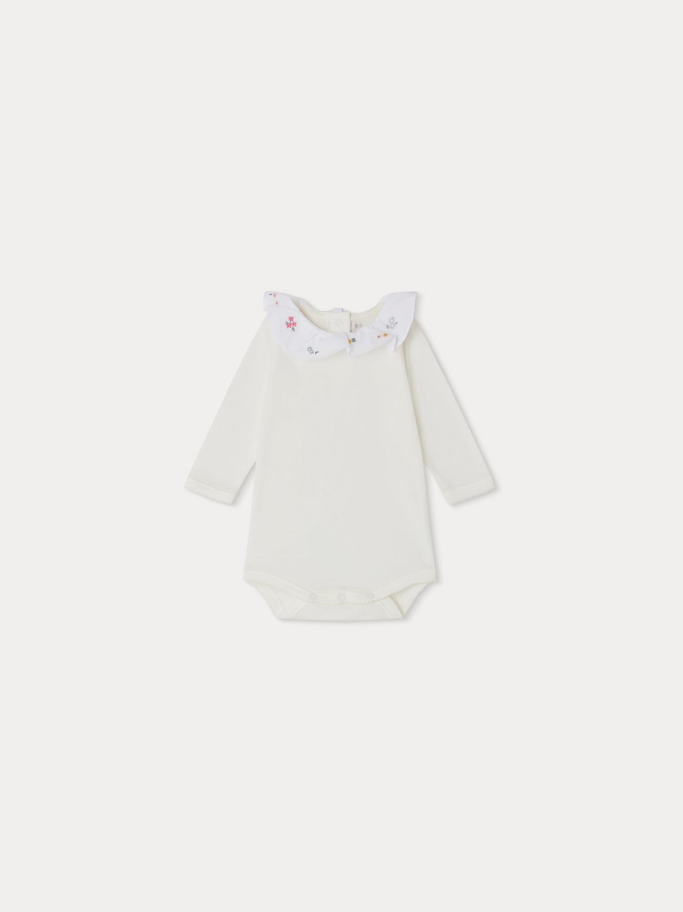 June bodysuit with multicolored floral embroidery
