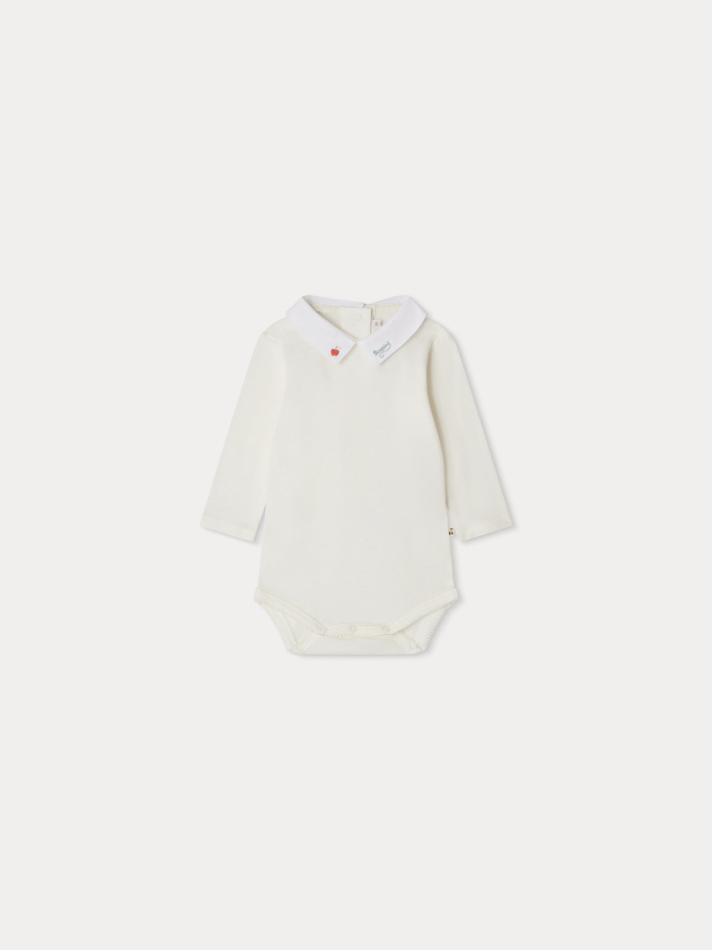 Septembre bodysuit with red embroidery