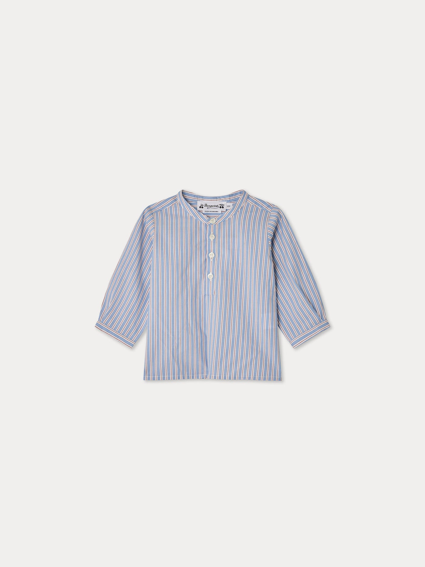 Chemise Polisson à rayures bleu