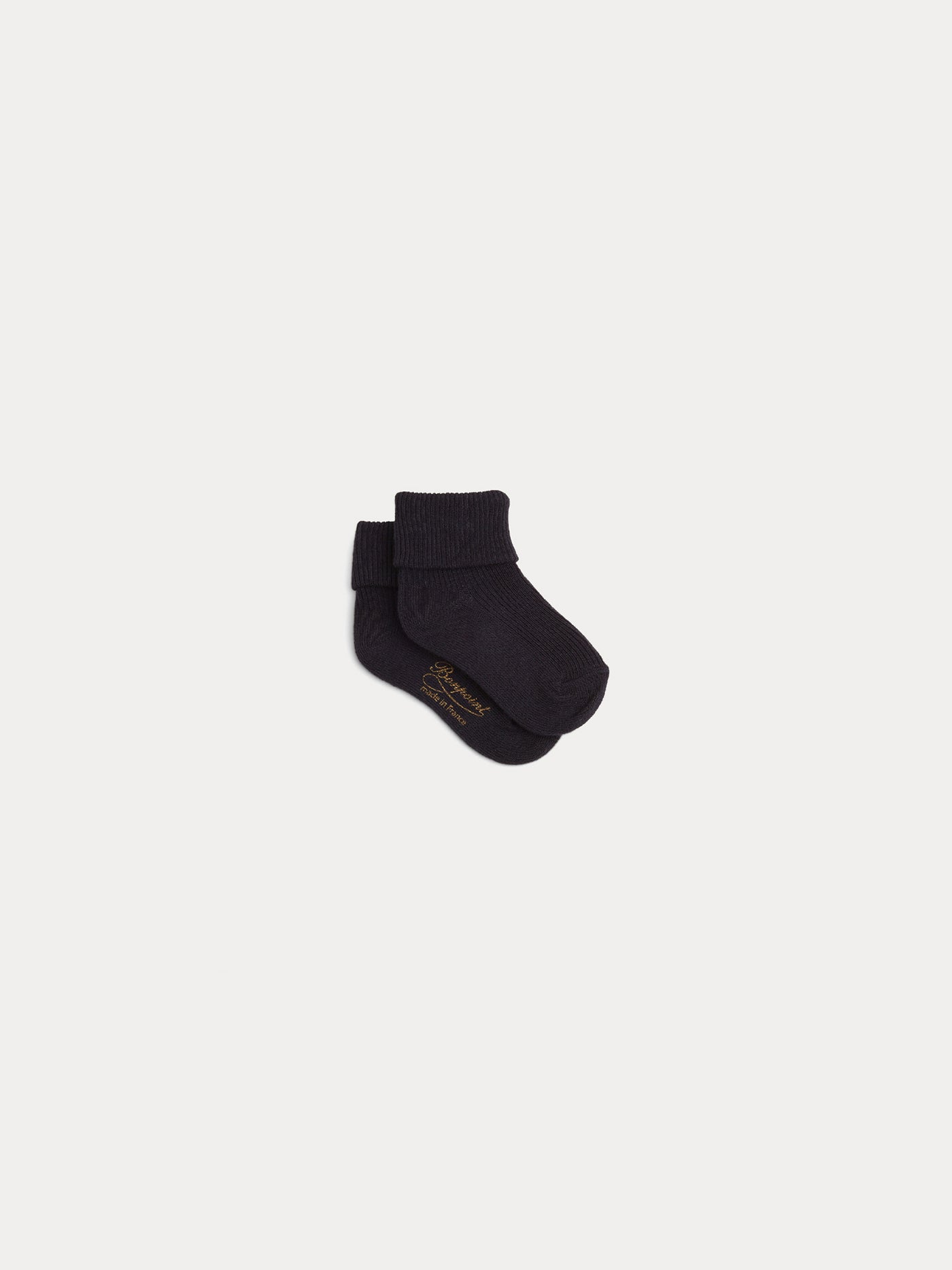 Baby Cotton and Cashmere Socks navy
