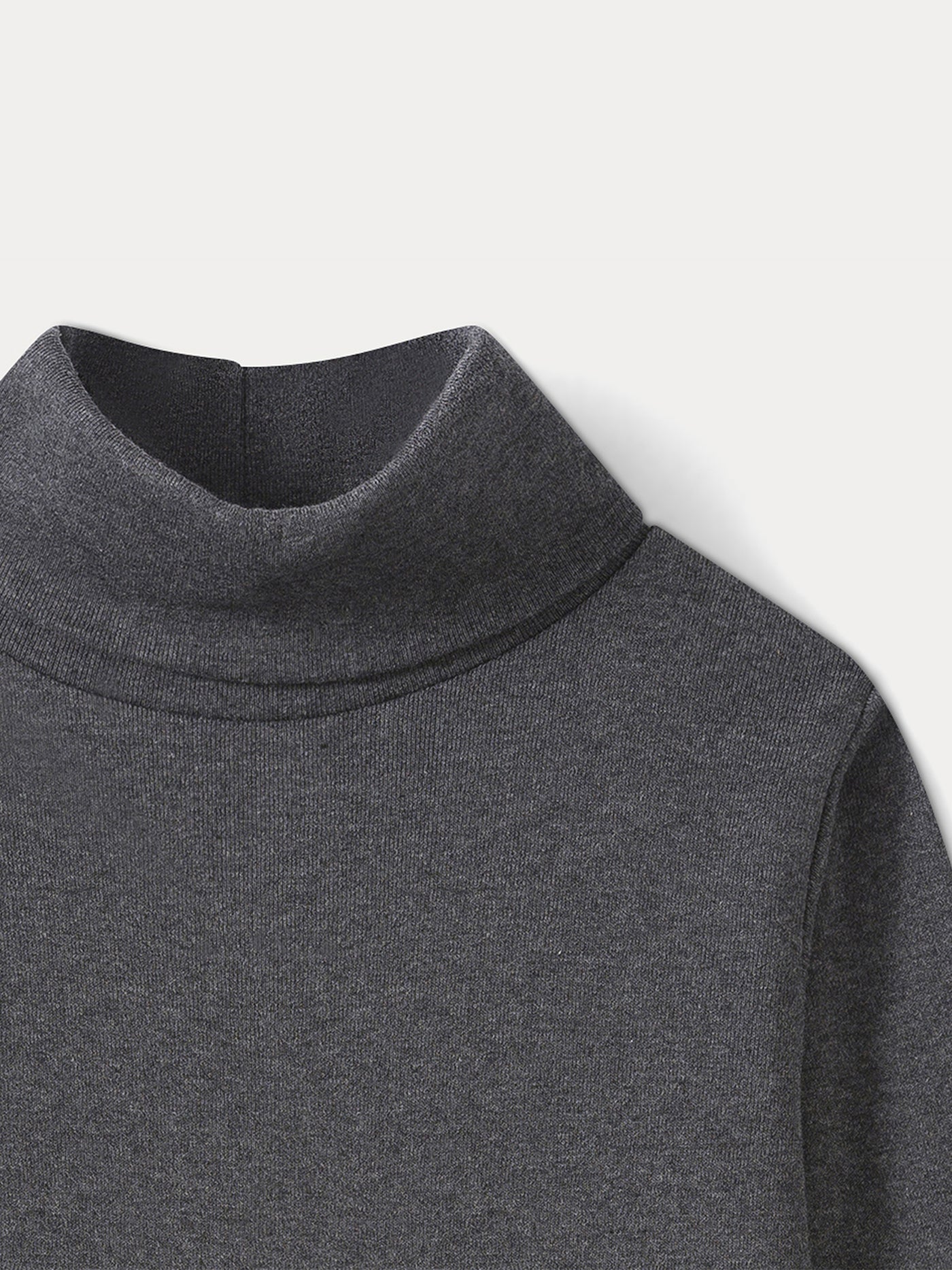 Thin turtleneck sweater dark heathered gray