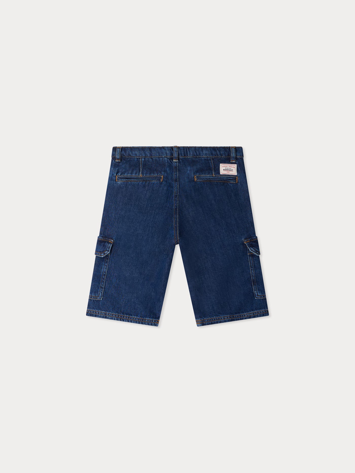 Bermuda Caiman à poches en denim bleu