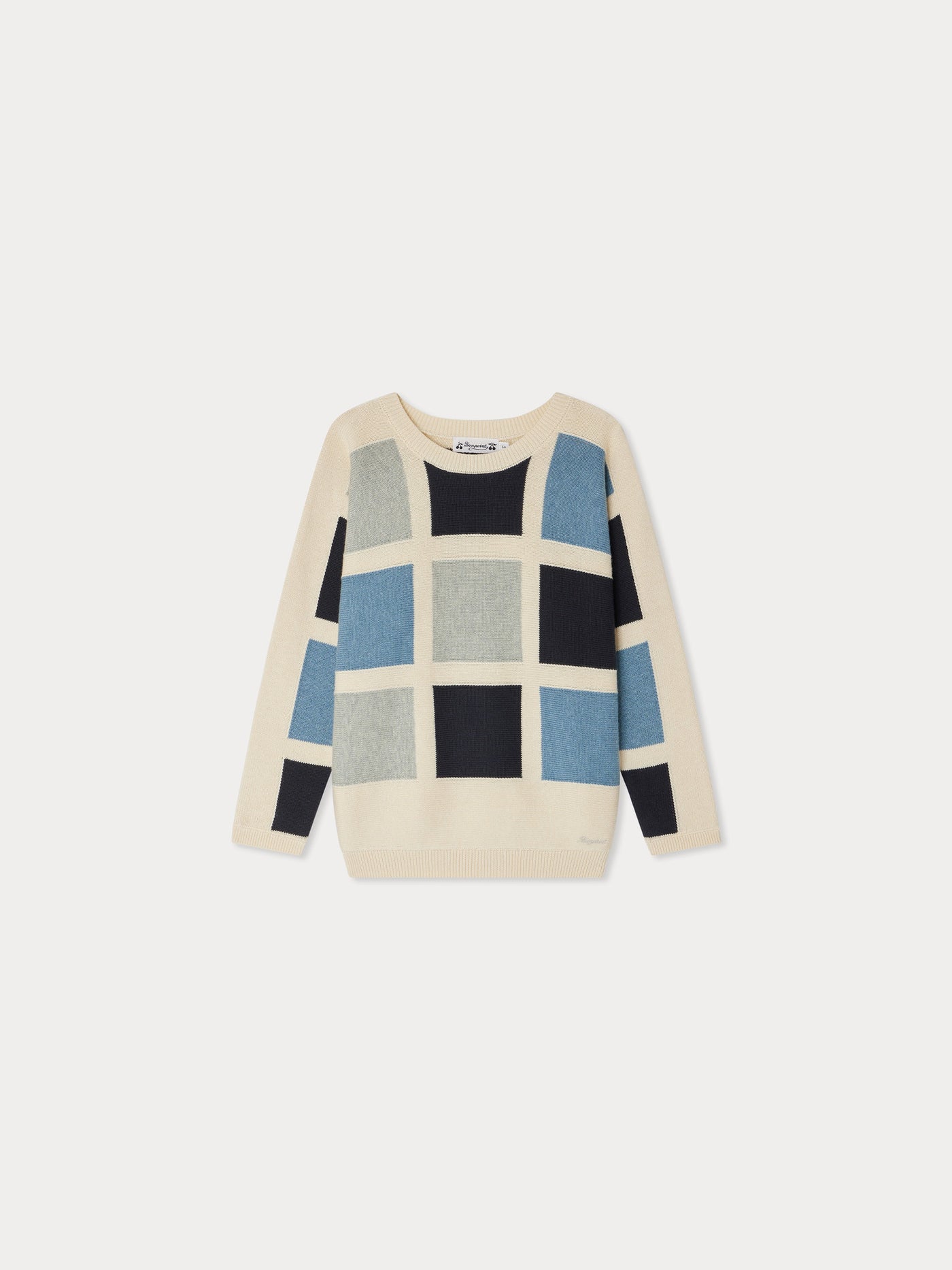 Pull Eran color block à carreaux