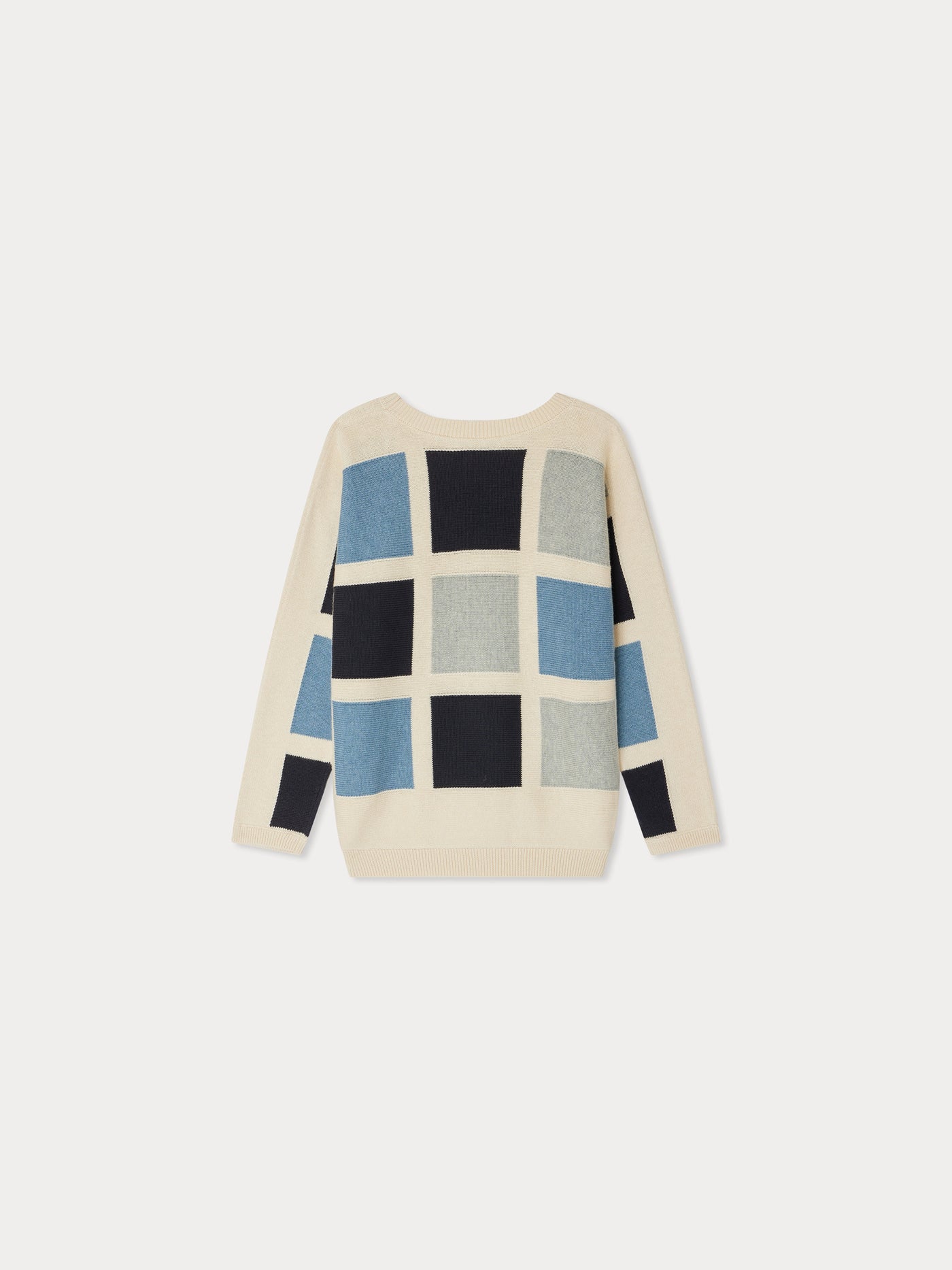 Pull Eran color block à carreaux