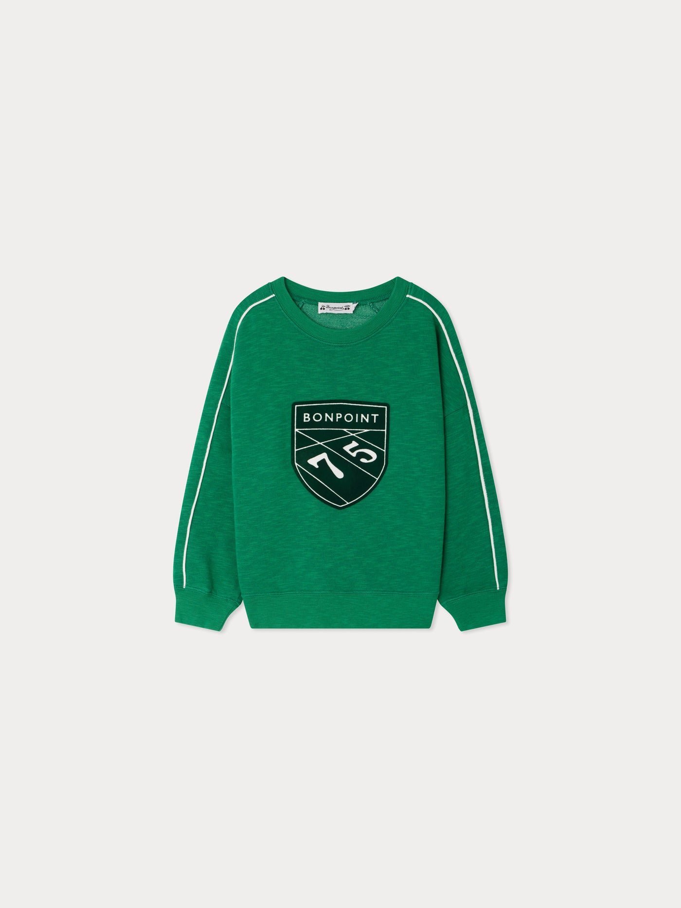 Eton flocked sweatshirt in fleece