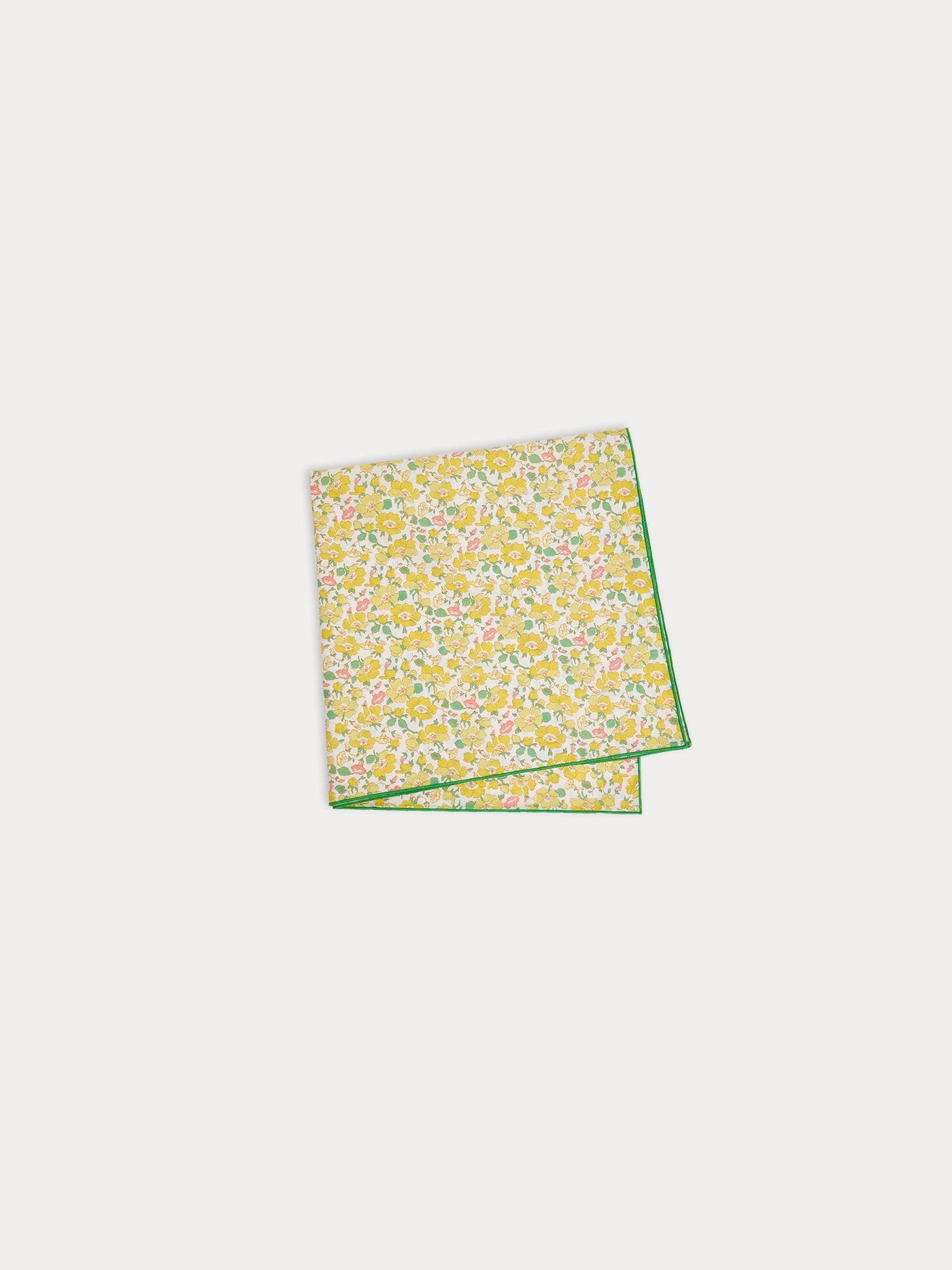 Foulard Cayati en tissu Liberty jaune