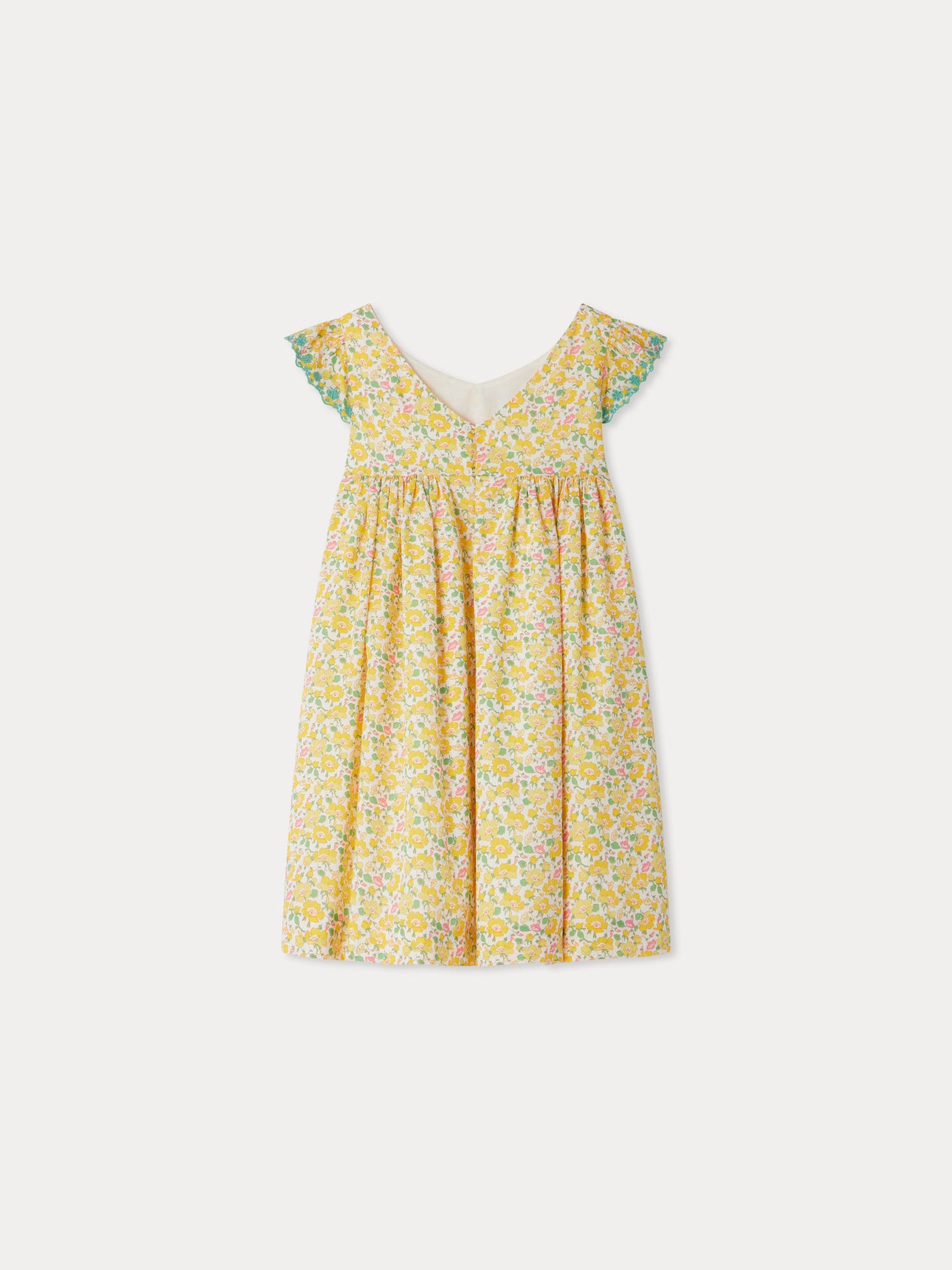 Robe Emina brodée en tissu Liberty