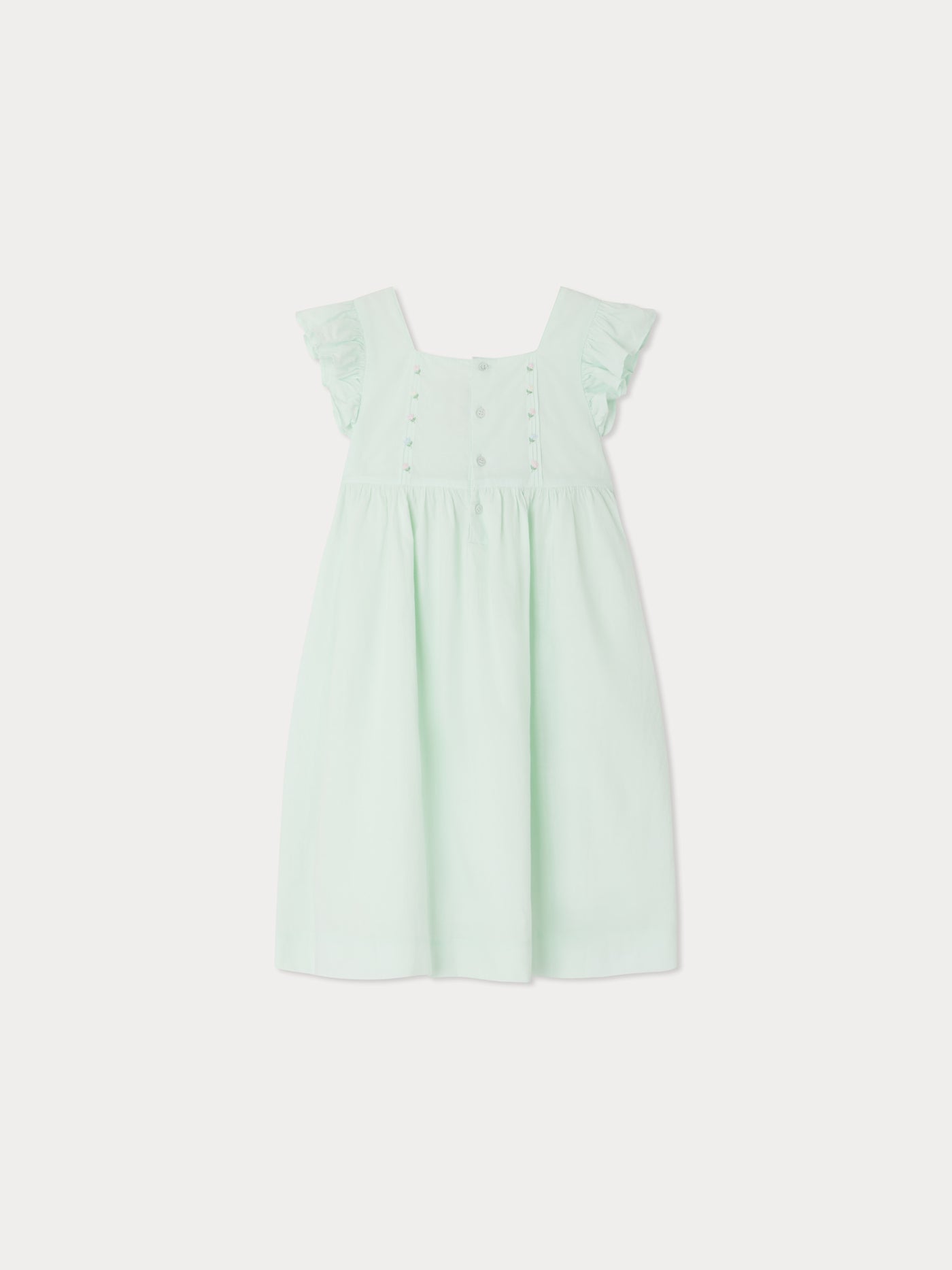 Robe Fiona en voile de coton brodé