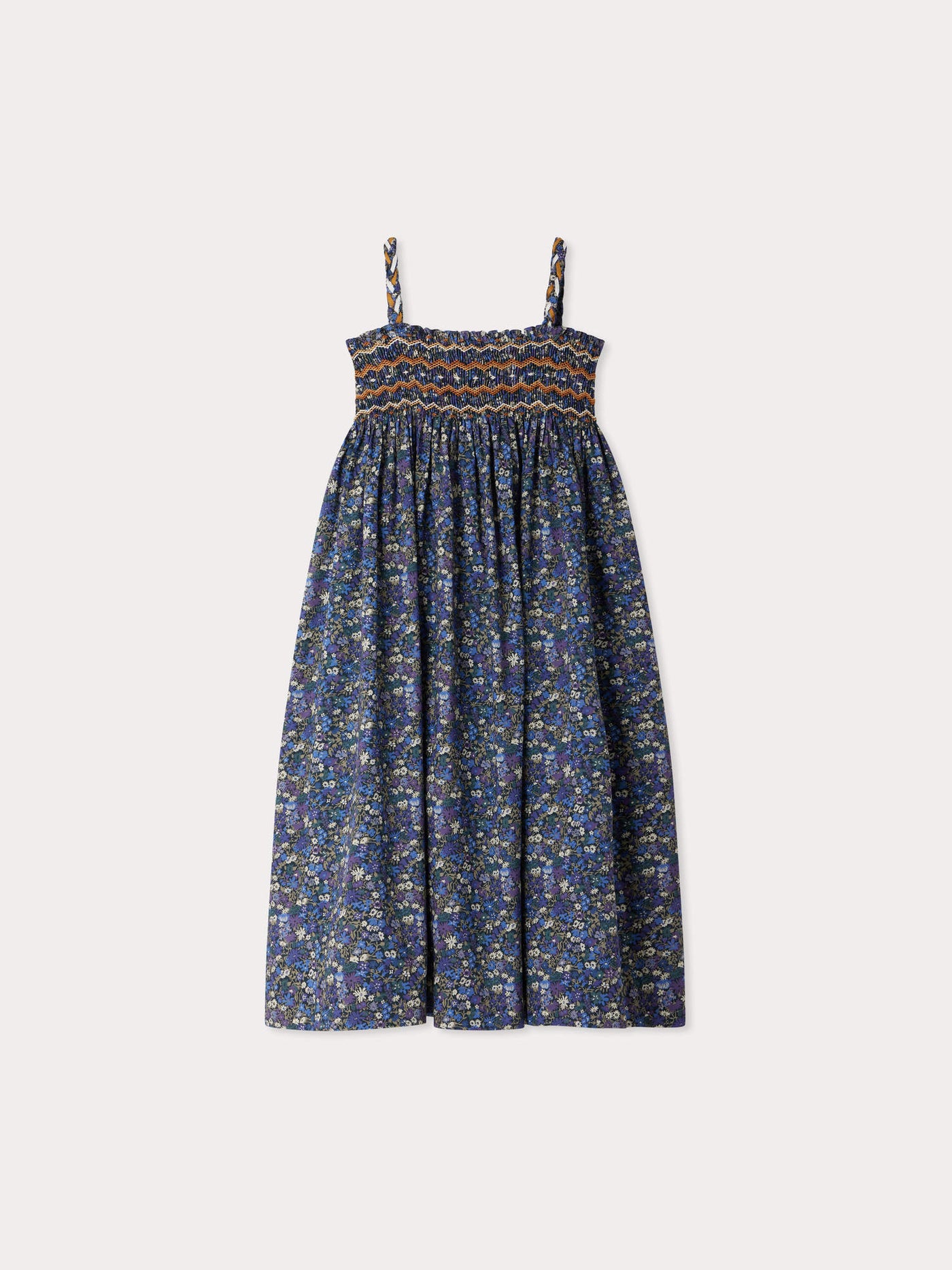 Robe Efrances smockée en tissu Liberty