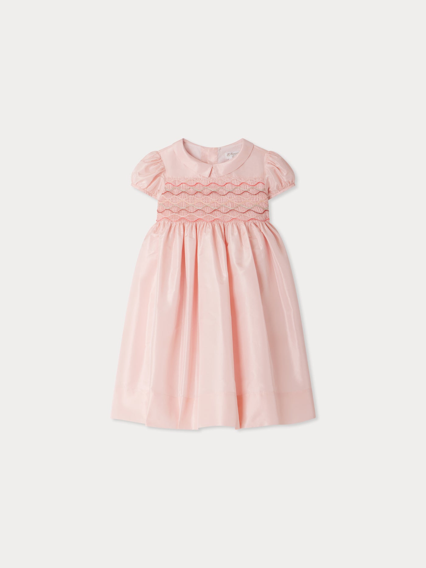 Robe habillée Terrie smockée en soie