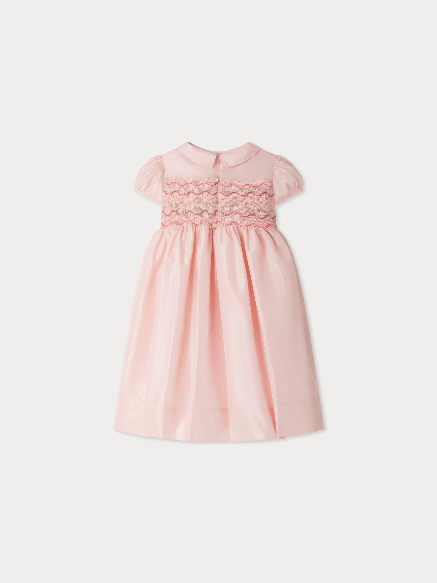 Robe habillée Terrie smockée en soie