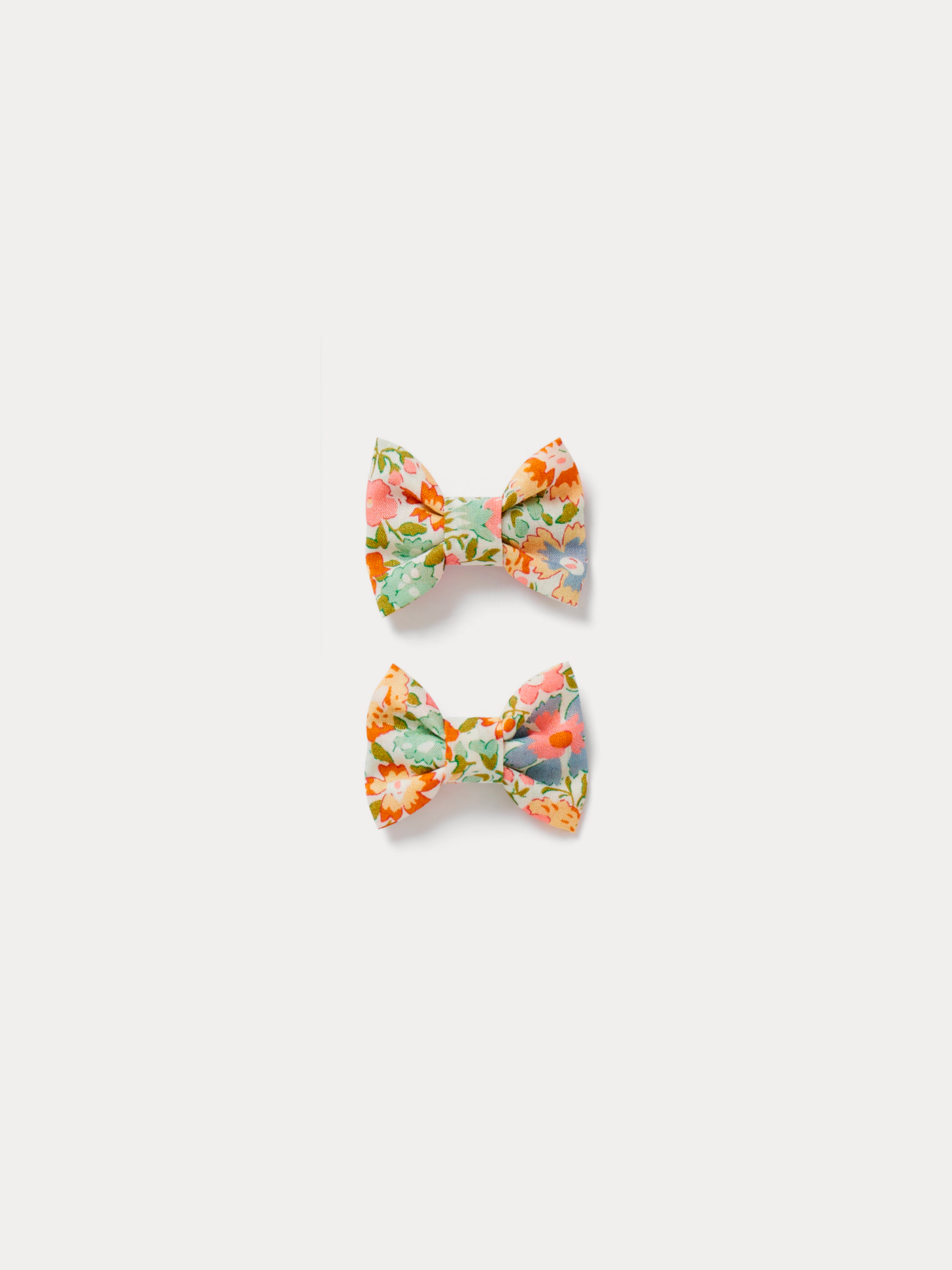 Barrettes Miniclic en tissu Liberty multicolore