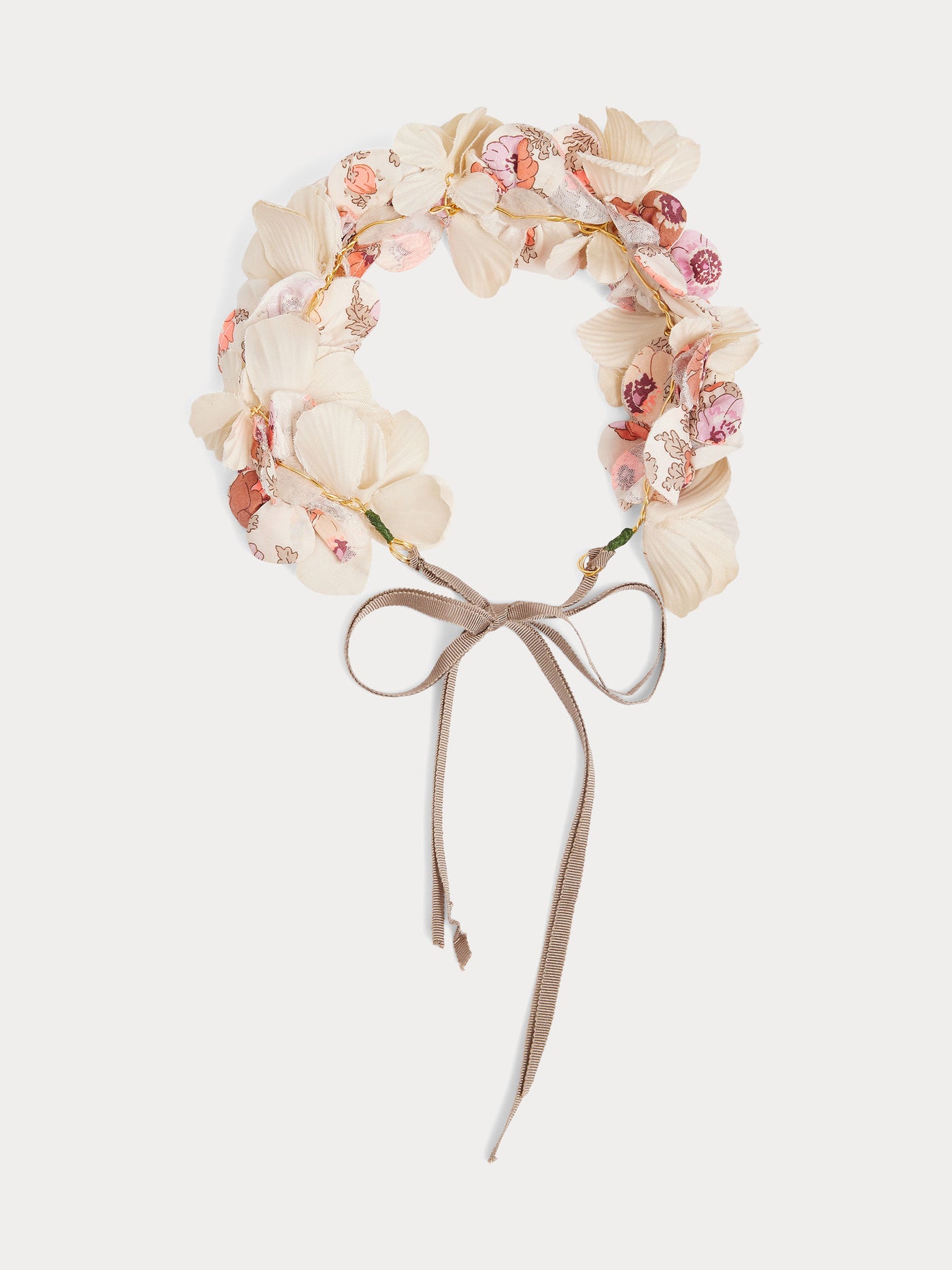 Couronne Elilou à fleurs en tissu Liberty