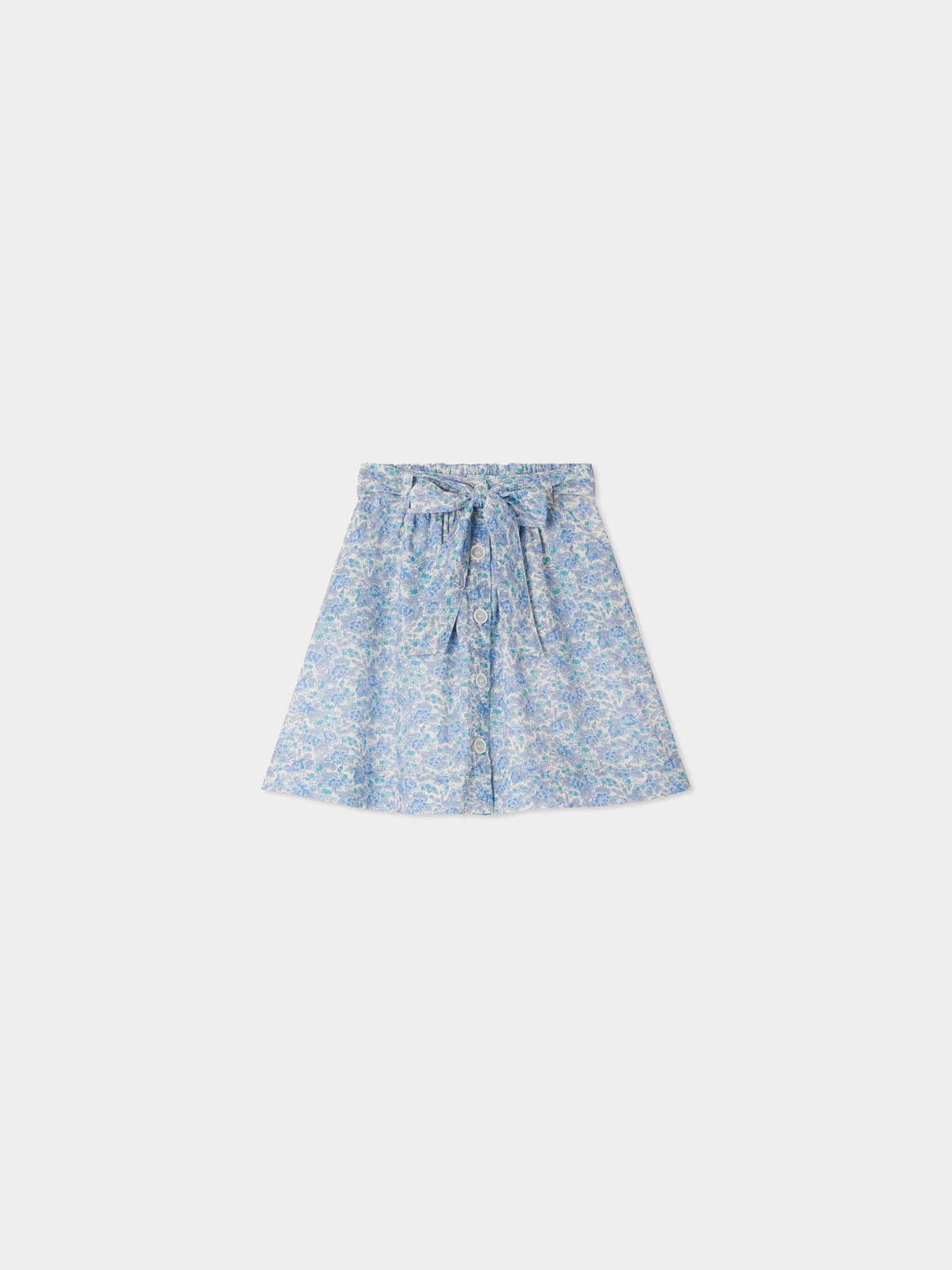 Jupe Esterina boutonnée en tissu Liberty