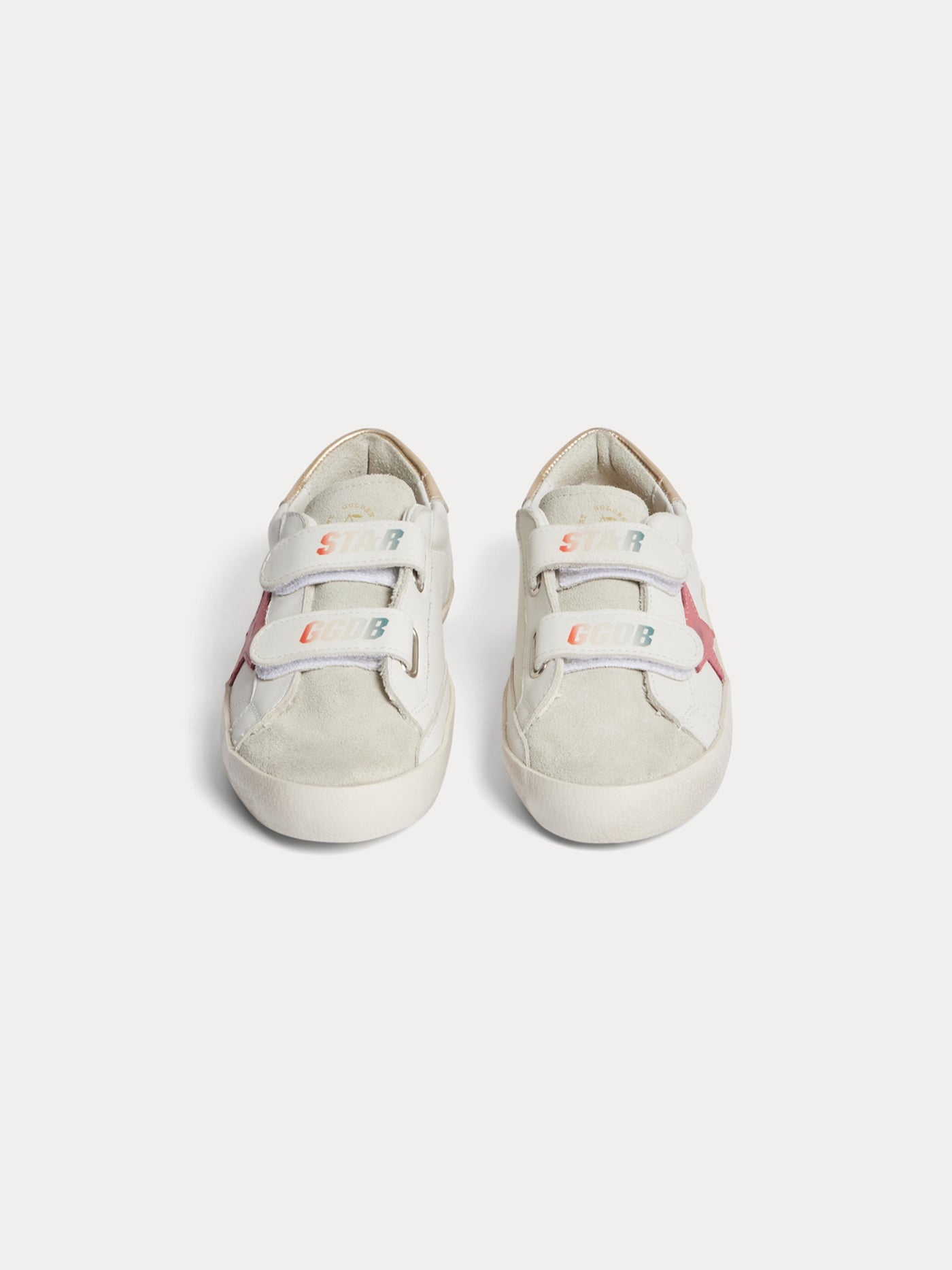 Bonpoint x Golden Goose Golstar sneakers in pink with velcro for kids