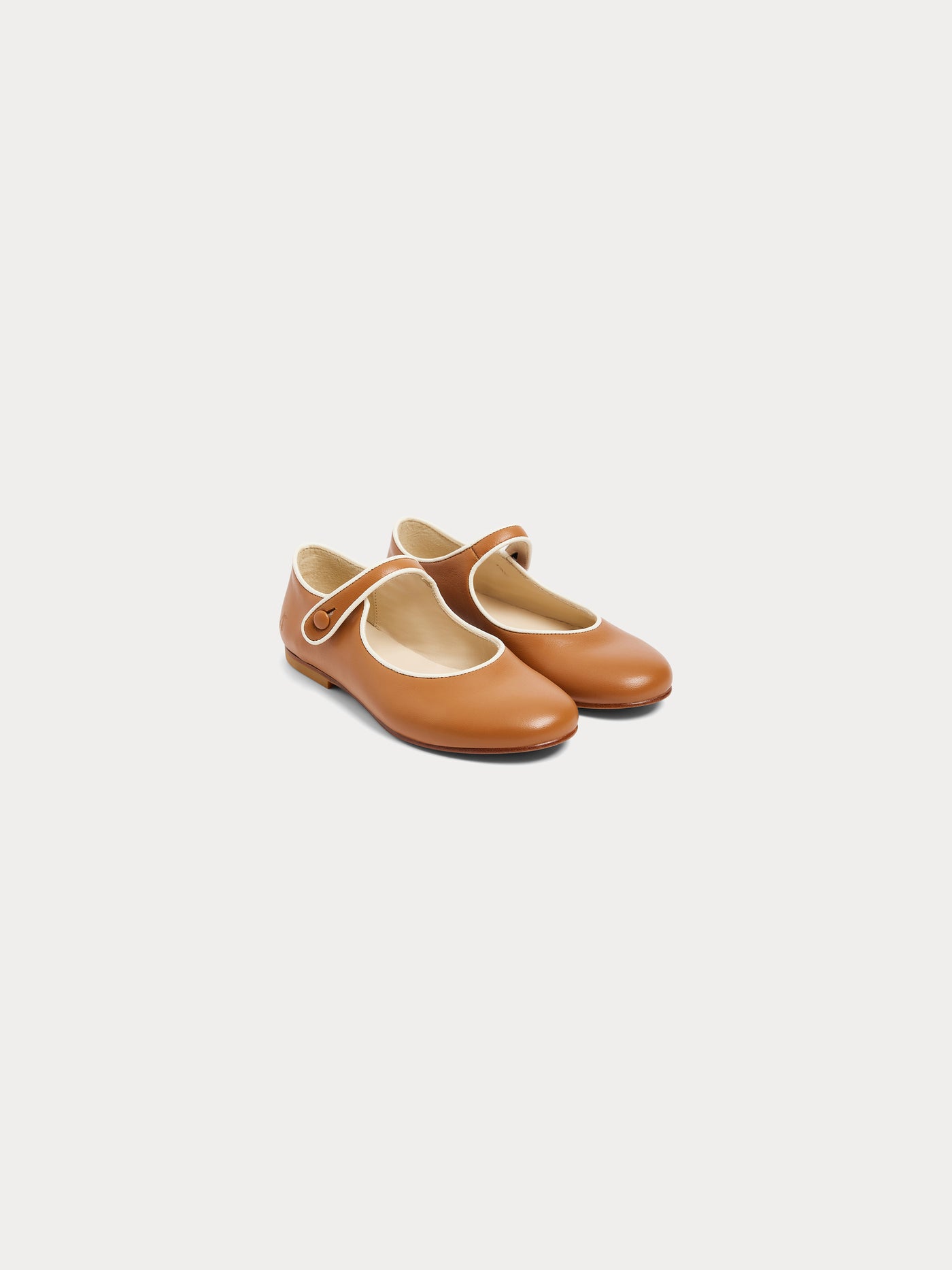 Babies Ella en cuir caramel