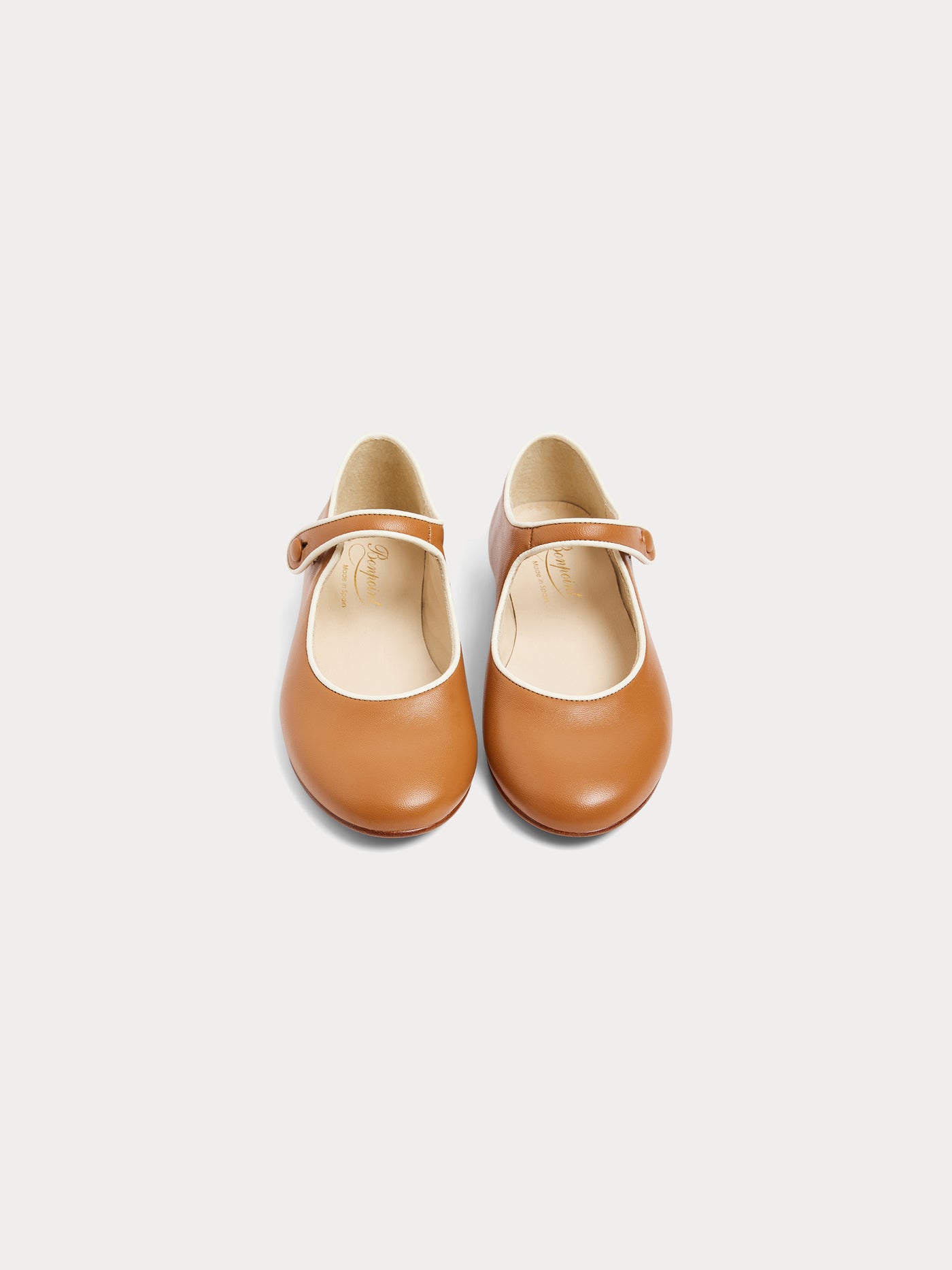 Babies Ella en cuir caramel