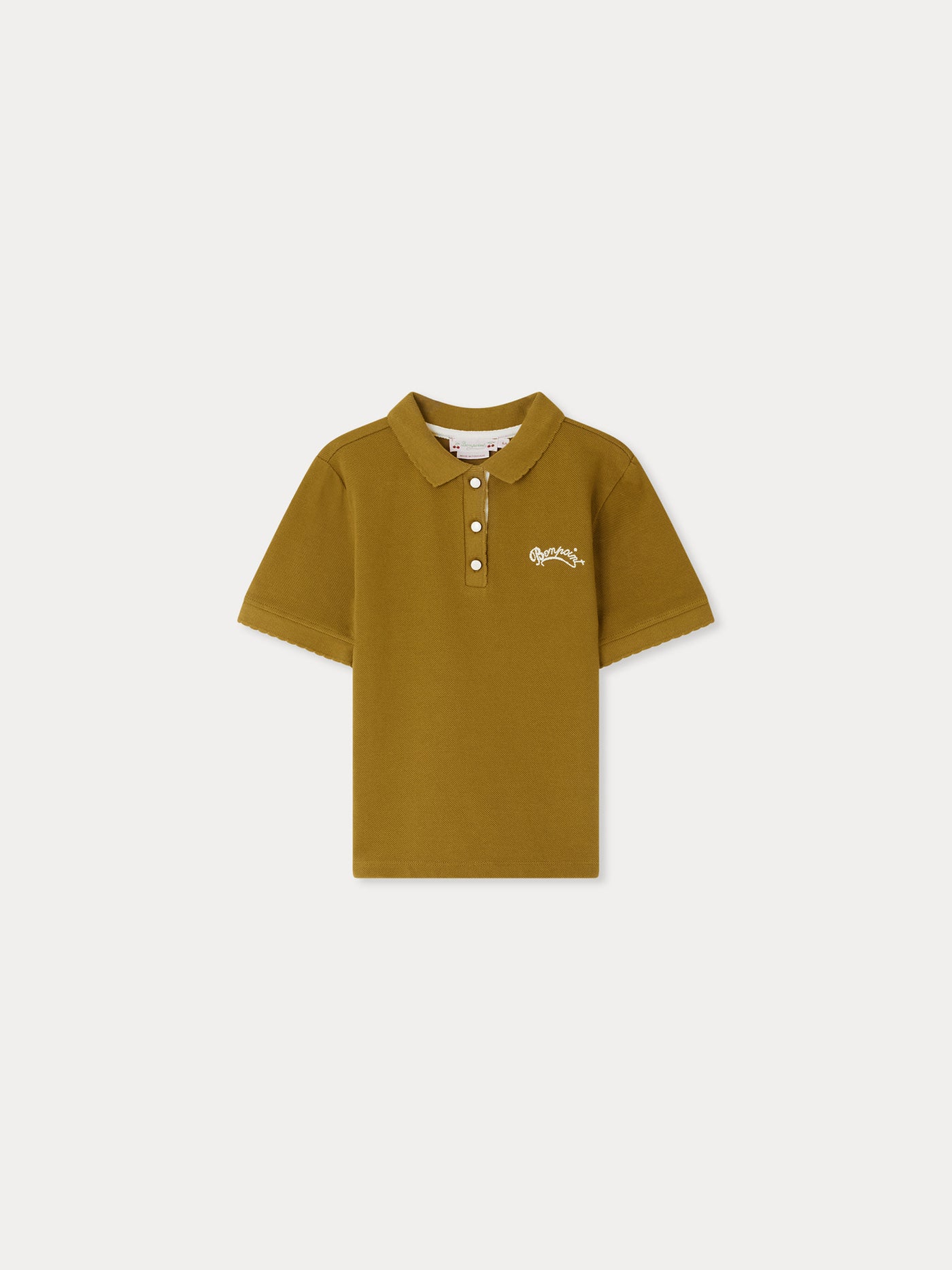 Elen embroidered polo in organic cotton