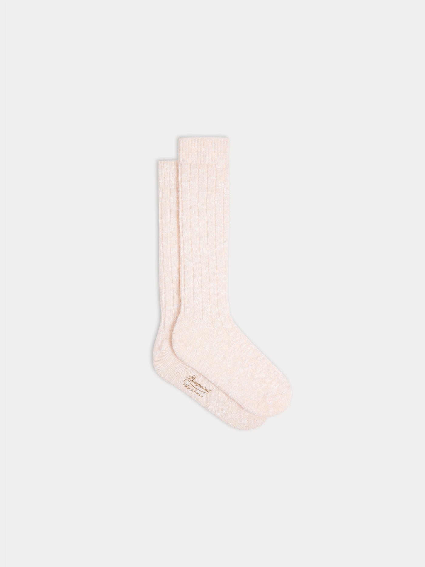 Chaussettes Tock hautes en coton rose