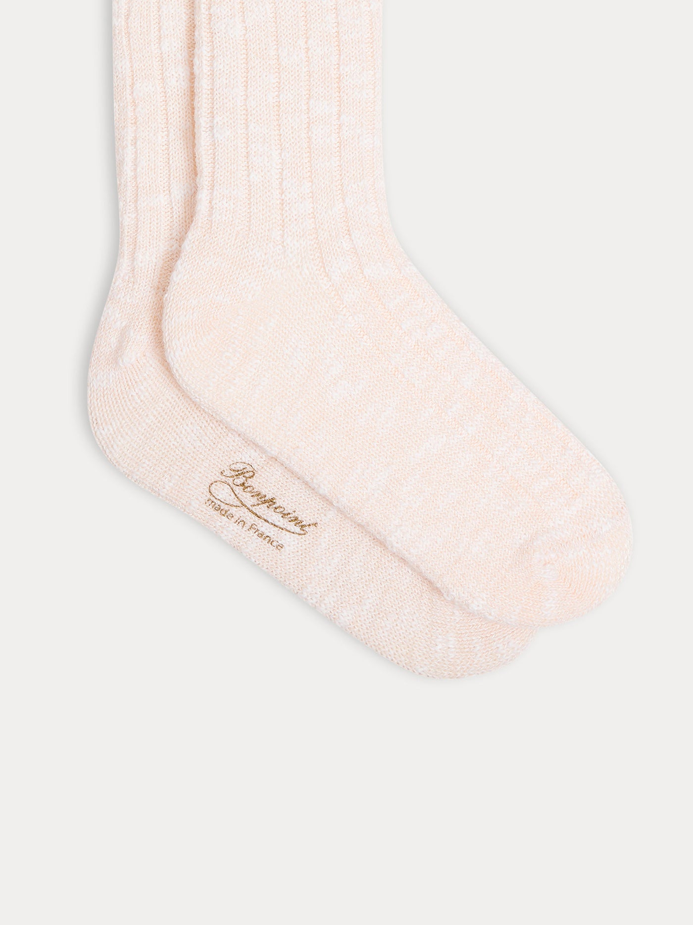Chaussettes Tock hautes en coton rose