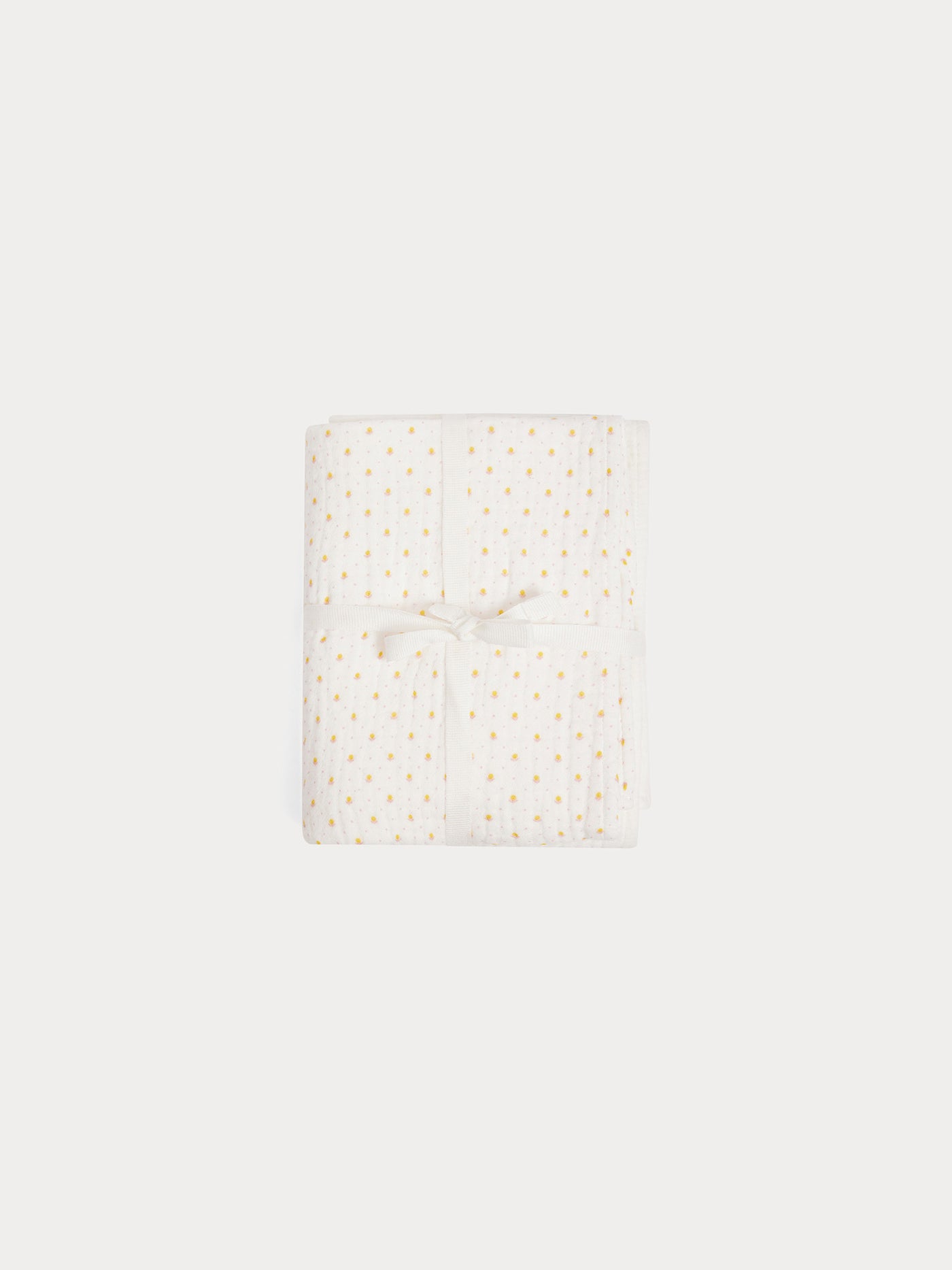 Doudou swaddle with yellow tulip print