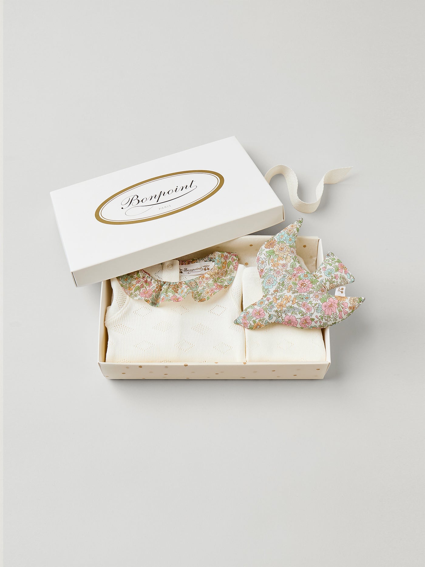 Coffret Daisie en tissu Liberty écru