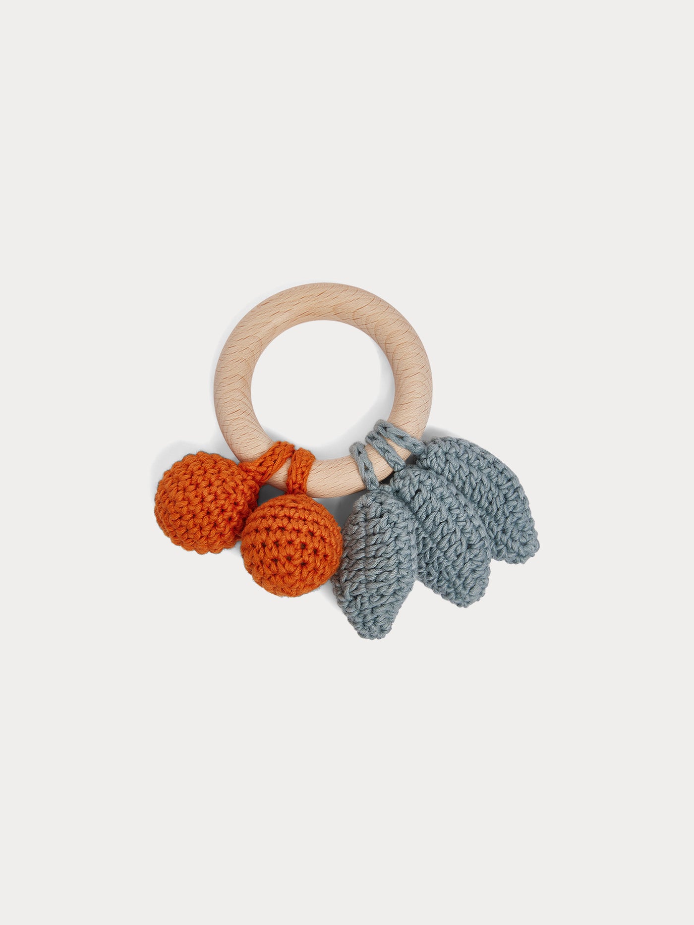 Becherrymini rattle in orange knit