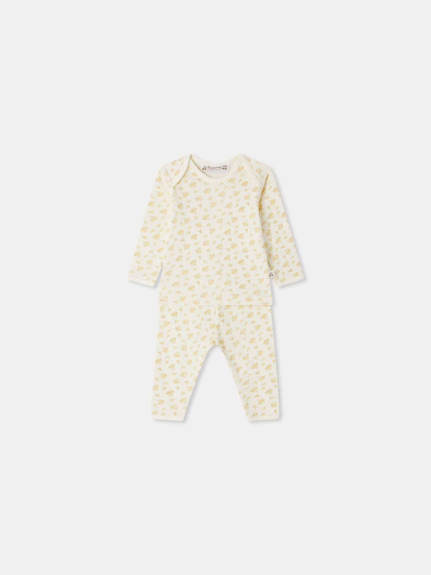 Ensemble Timi à imprimé fleurs jaunes