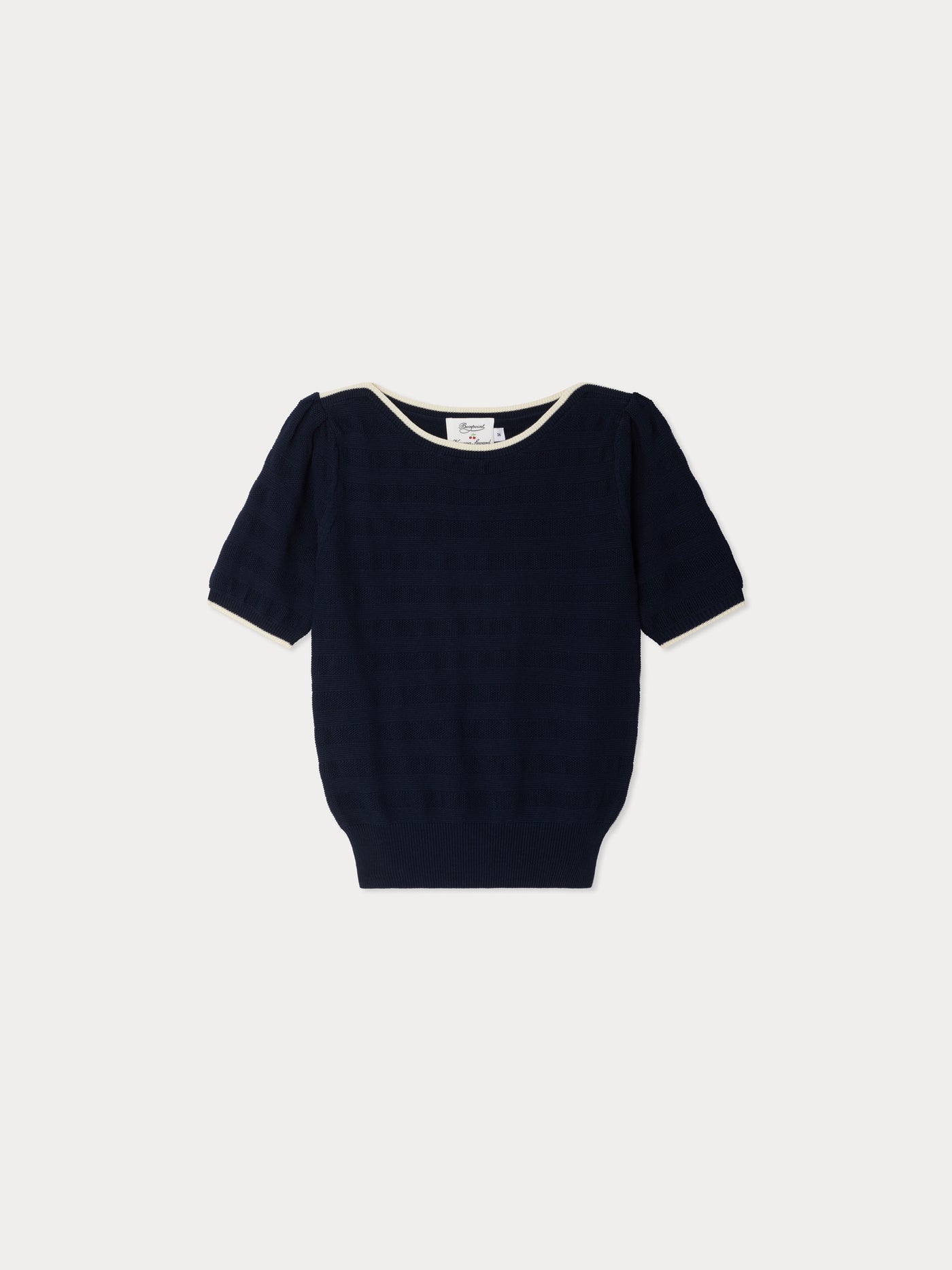 Bonpoint x Vanessa Seward pull Endeavour rayé à col bateau