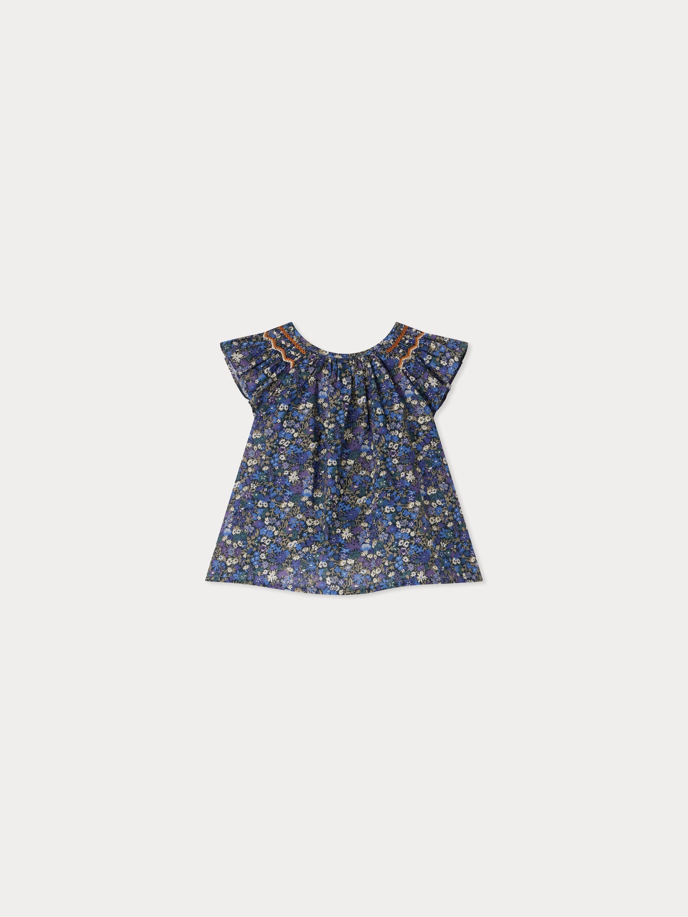 Blouse Noelle smockée en tissu Liberty