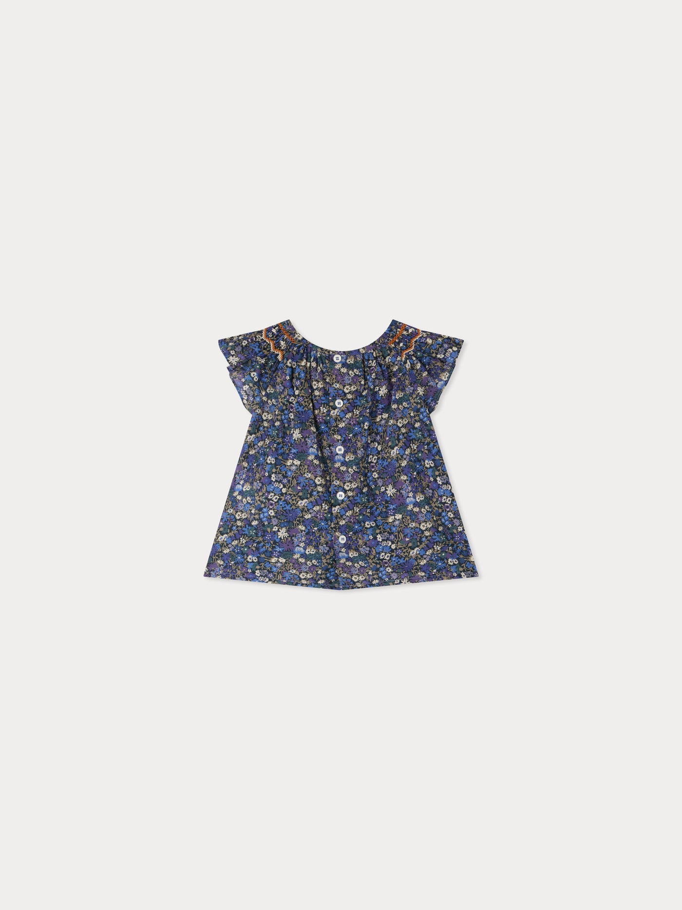 Blouse Noelle smockée en tissu Liberty