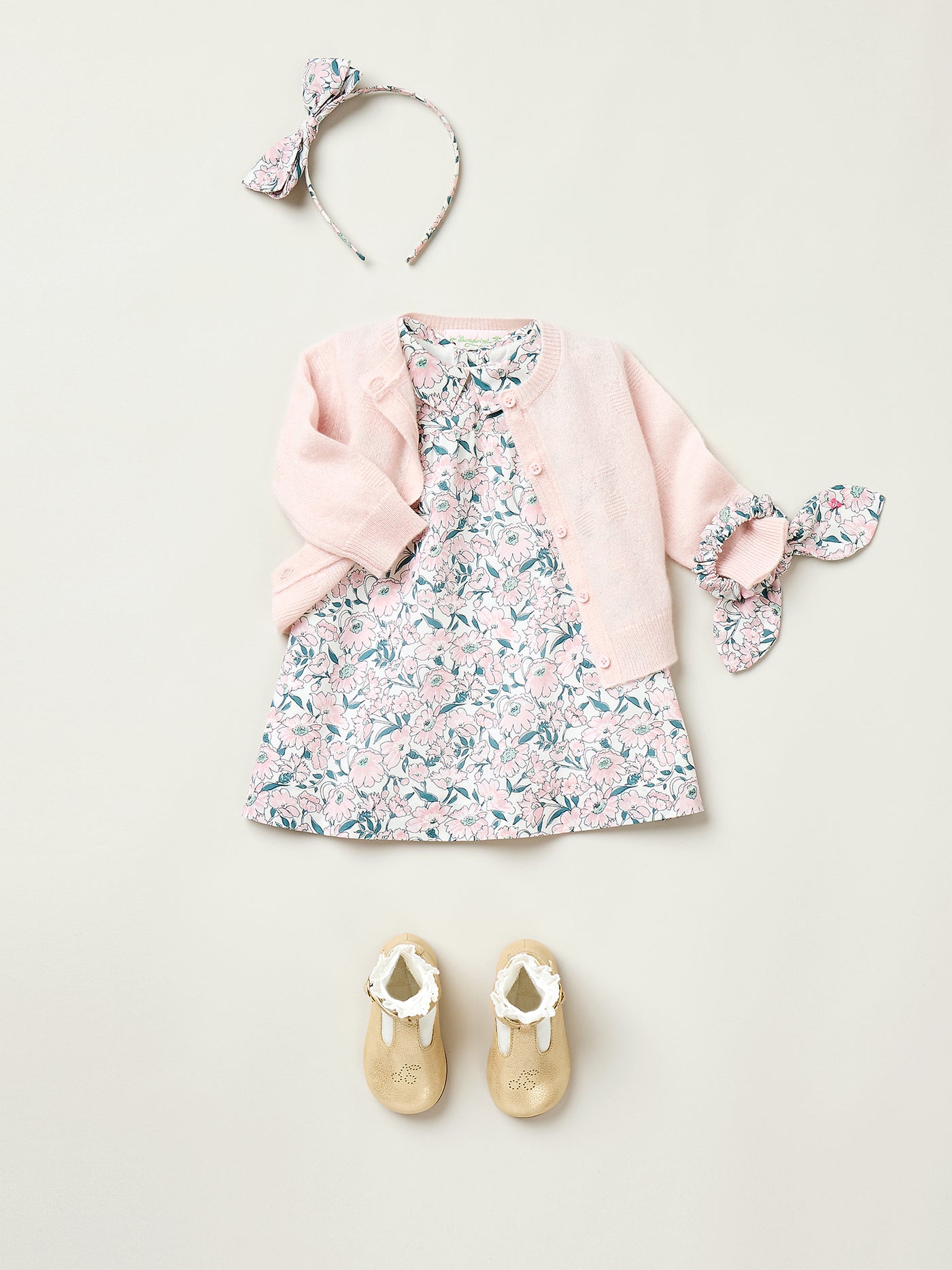 Robe Jadila froncée en tissu Liberty