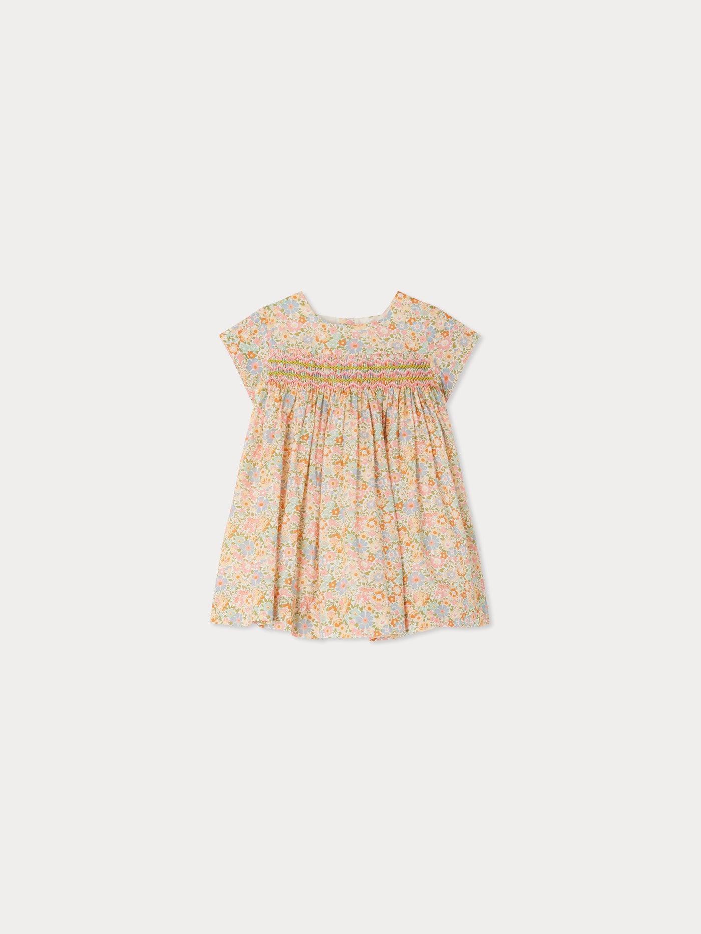 Robe Maruska smockée en tissu Liberty