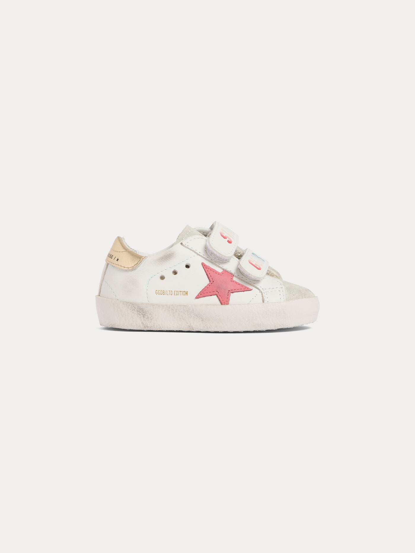Bonpoint x Golden Goose baskets Golstar roses à scratchs pour bébés