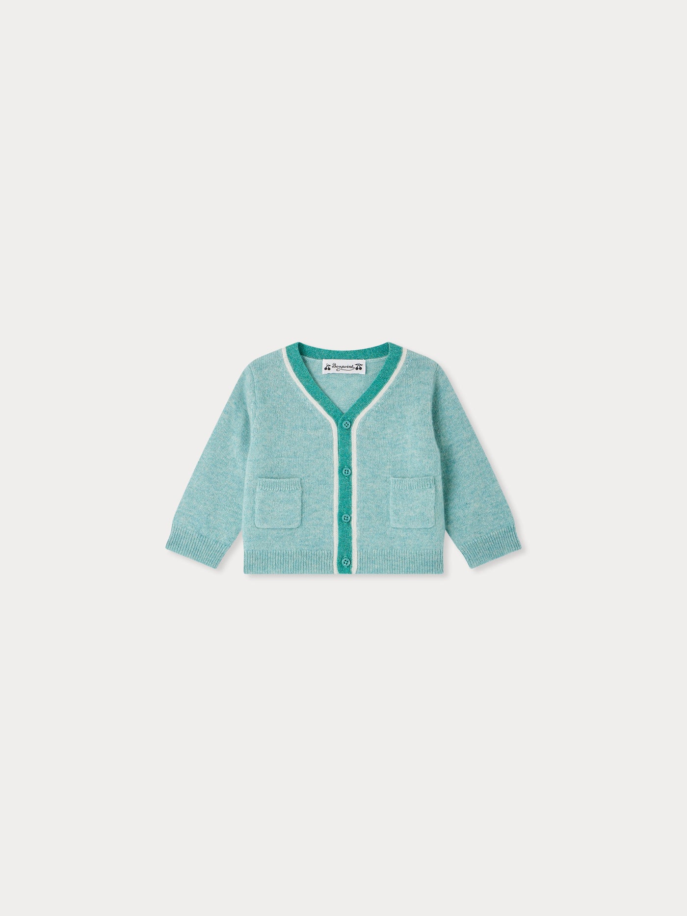 Cardigan Tahiel en cachemire avec contrastes