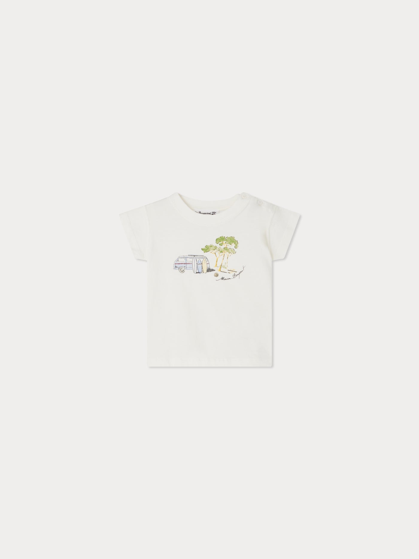 T-shirt Tom à imprimé surf en coton biologique