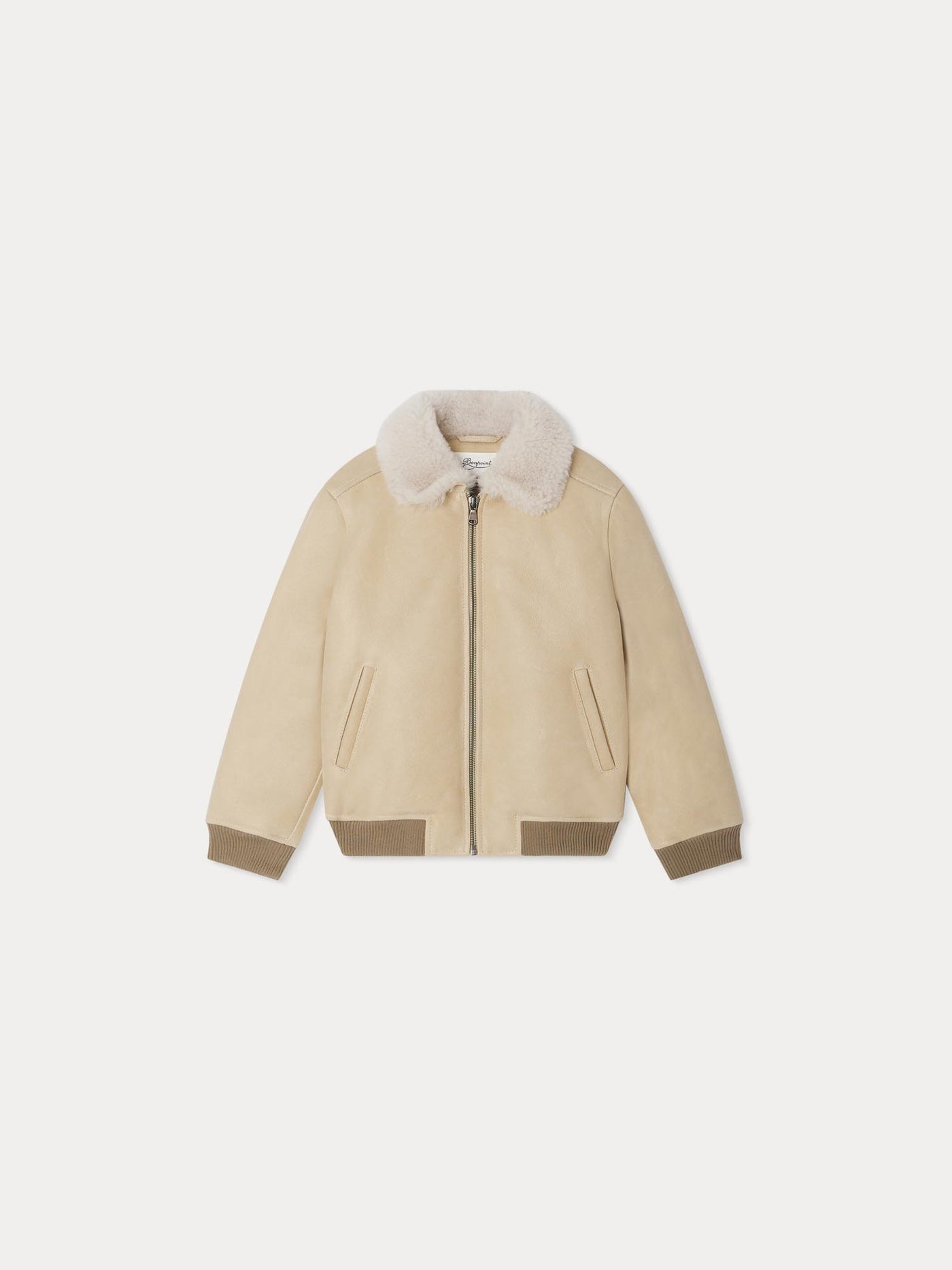 Darnel camel shearling jacket