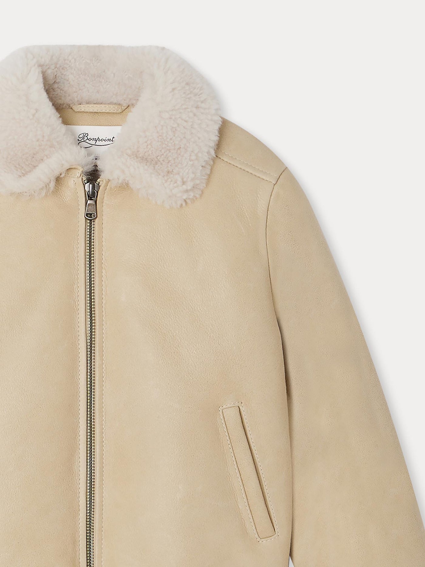 Darnel camel shearling jacket