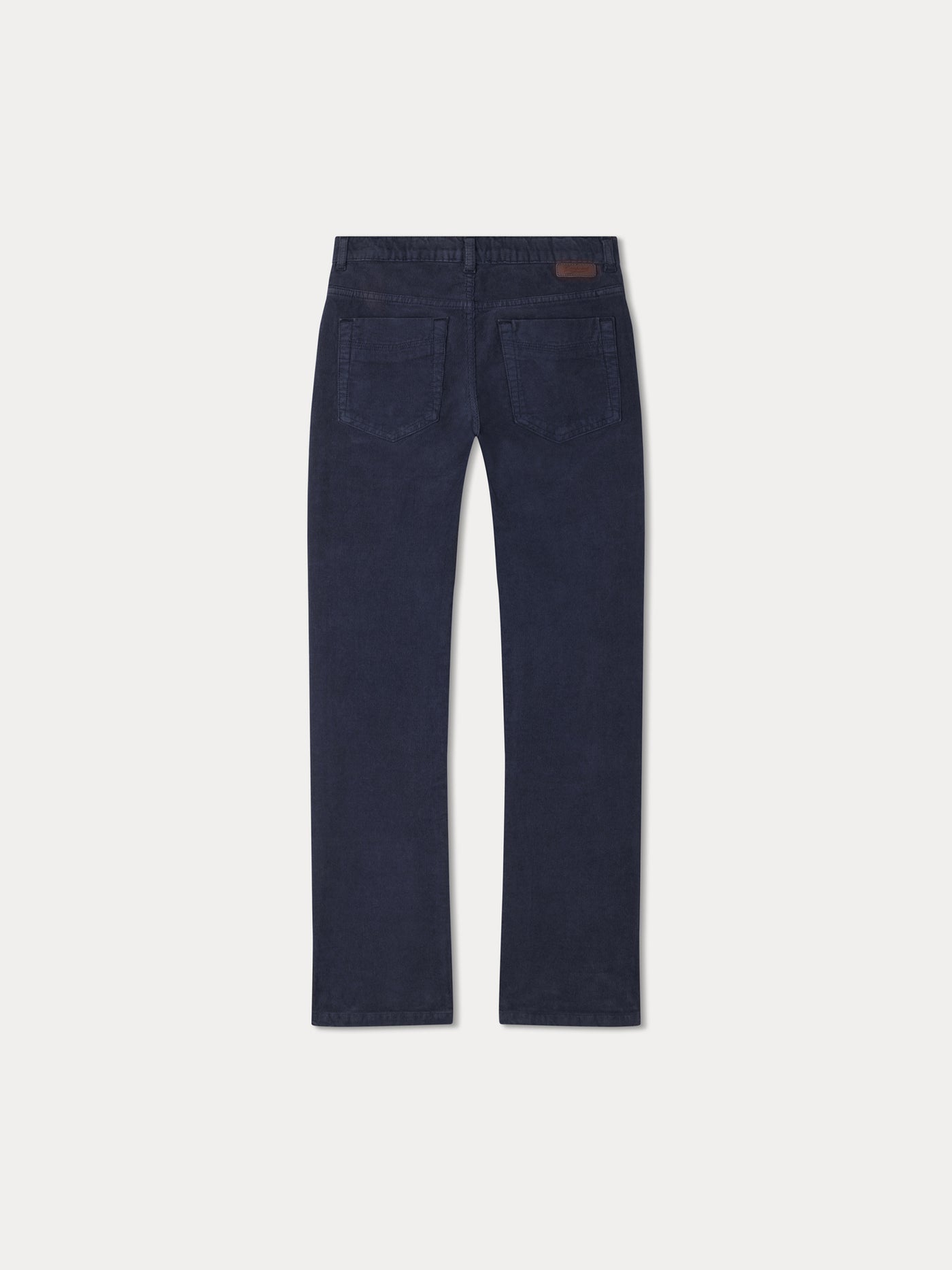 Pantalon Dewey en velours cotelé bleu foncé