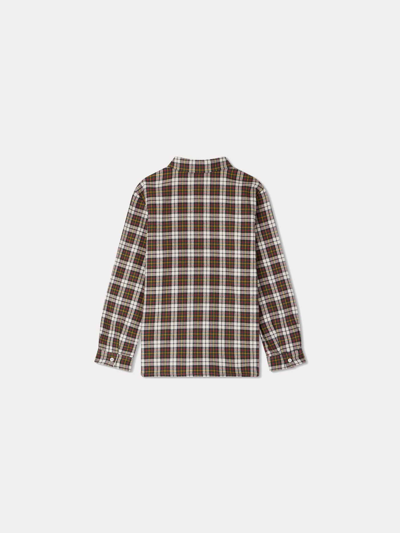 Daho shirt with green checkers